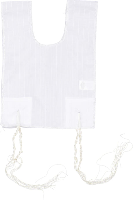 Malchut Boys Poly/Cotton Round-Neck Tzitzis with Sefardi Strings