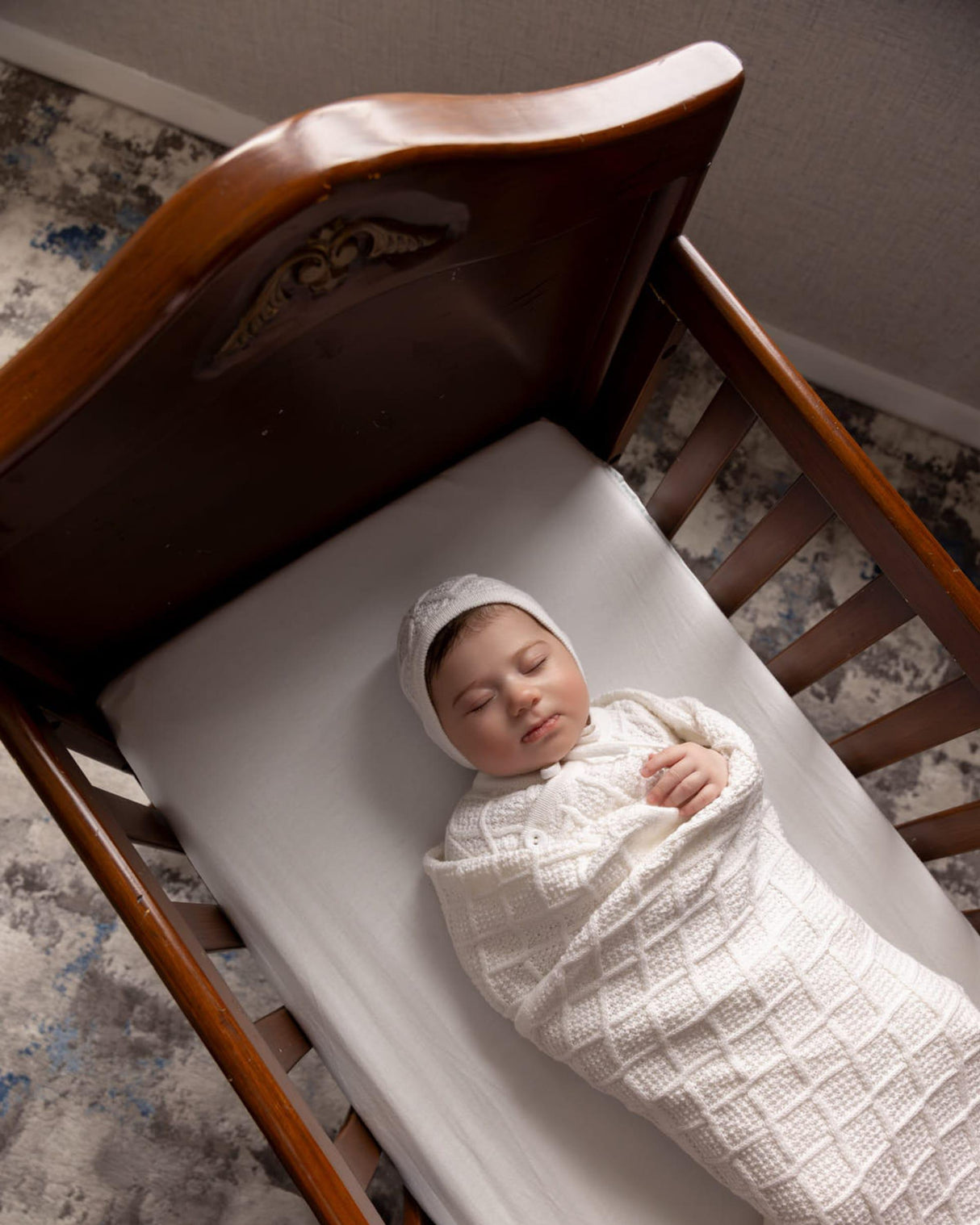 MiniMoi by Memoi Baby Boys Knit Bris Outfit & Bonnet Set - INT09648 MiniMoi by Memoi Baby Boys Knit Bris Outfit & Bonnet Set - INT09648