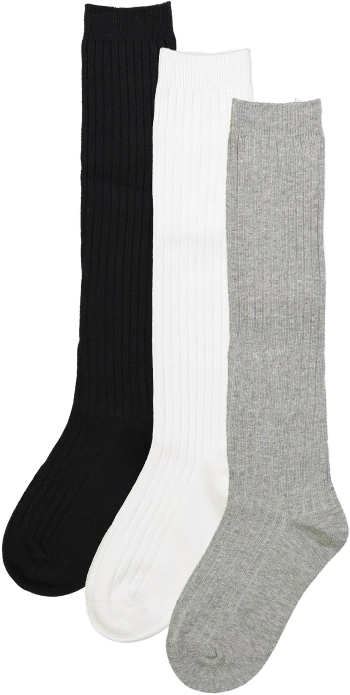 Spot On Basics by Memoi Girls Ribbed Cotton Knee Socks - SP-1039 Spot On Basics by Memoi Girls Ribbed Cotton Knee Socks - SP-1039