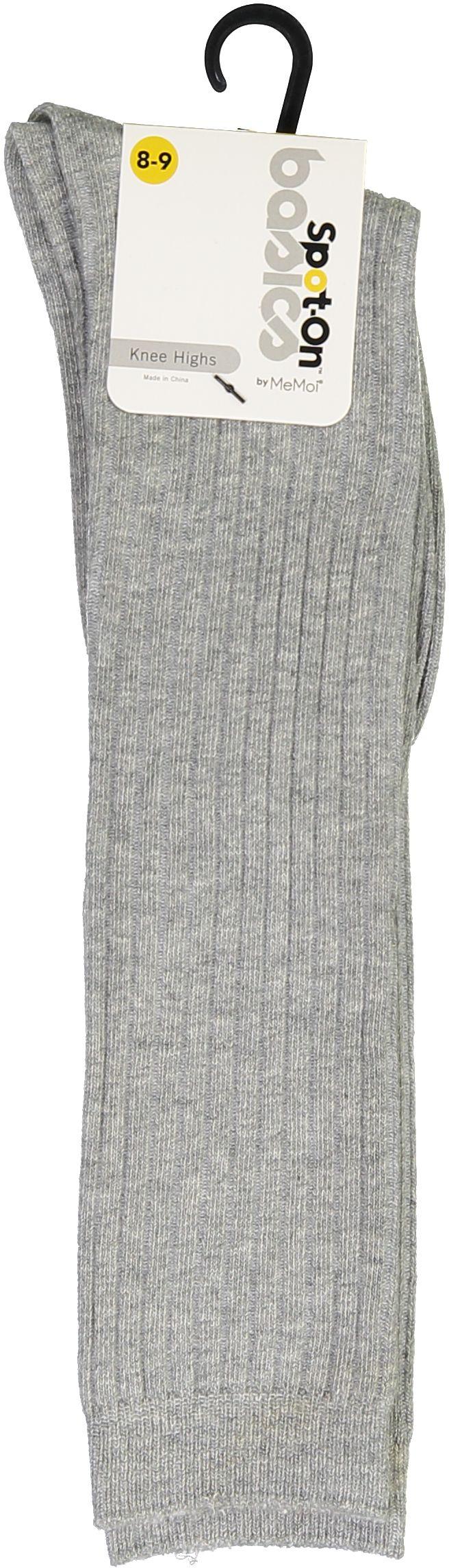Spot On Basics by Memoi Girls Ribbed Cotton Knee Socks - SP-1039 Spot On Basics by Memoi Girls Ribbed Cotton Knee Socks - SP-1039