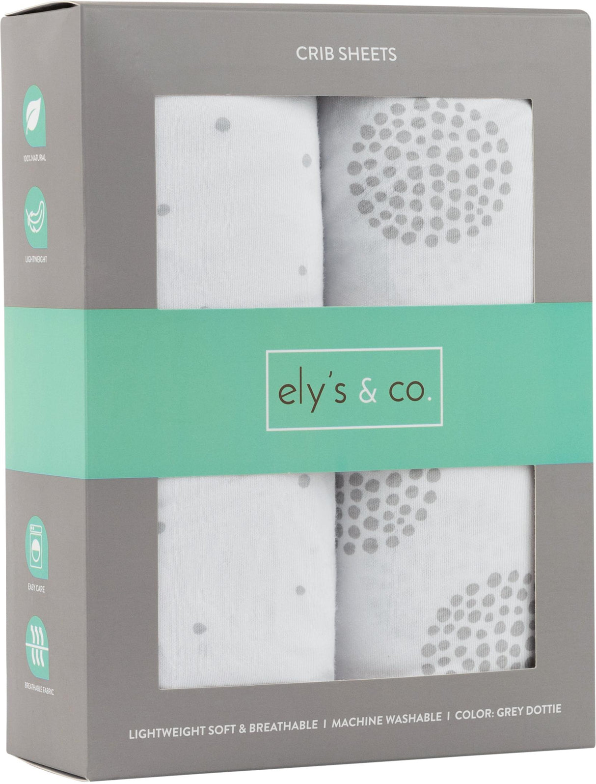 Ely's & Co Circle Pattern Crib Sheet 2 Pack Ely's & Co Circle Pattern Crib Sheet 2 Pack