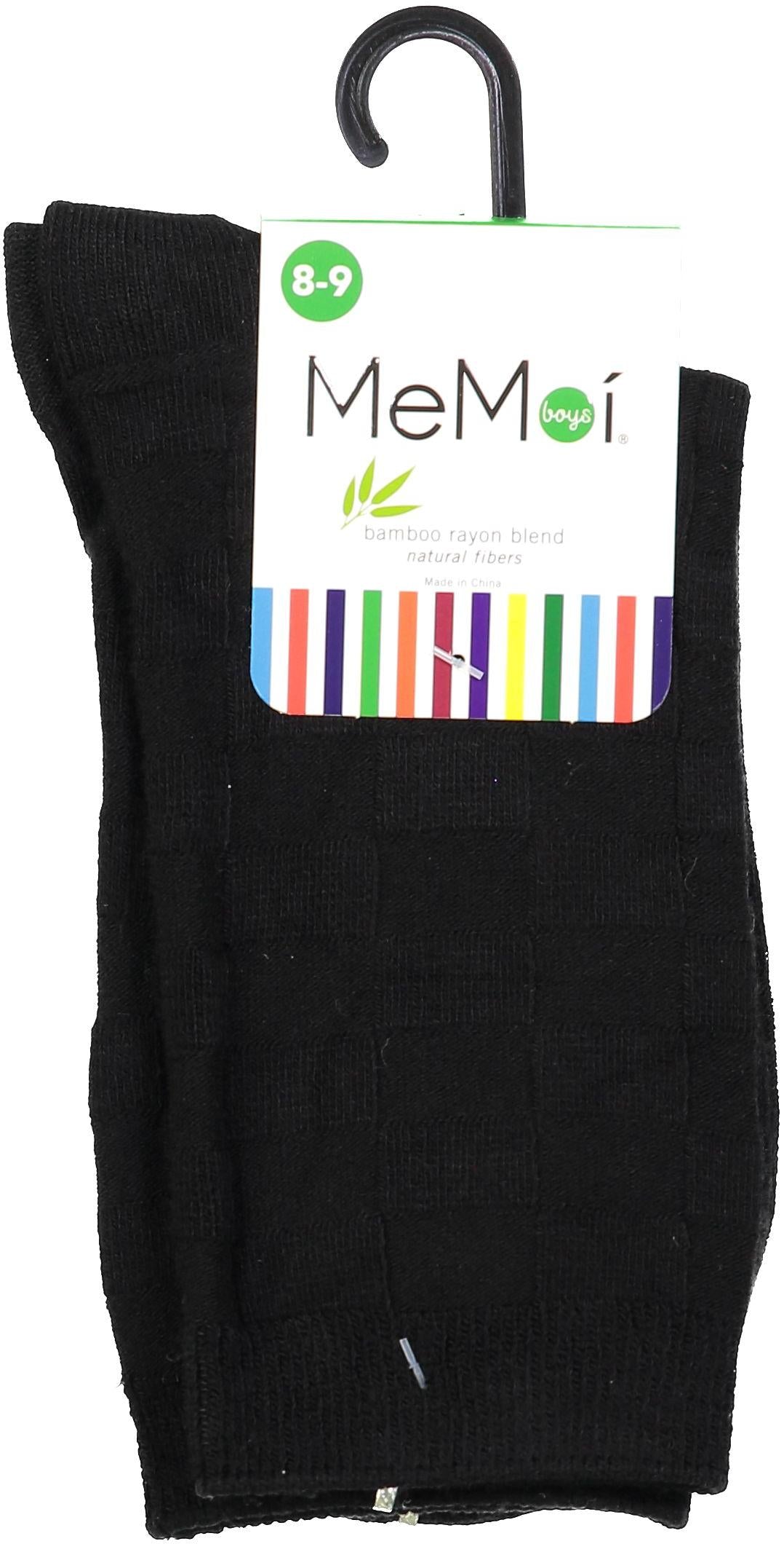 Memoi Boys Bamboo Checkerboard Dress Socks - MK-181 Memoi Boys Bamboo Checkerboard Dress Socks - MK-181