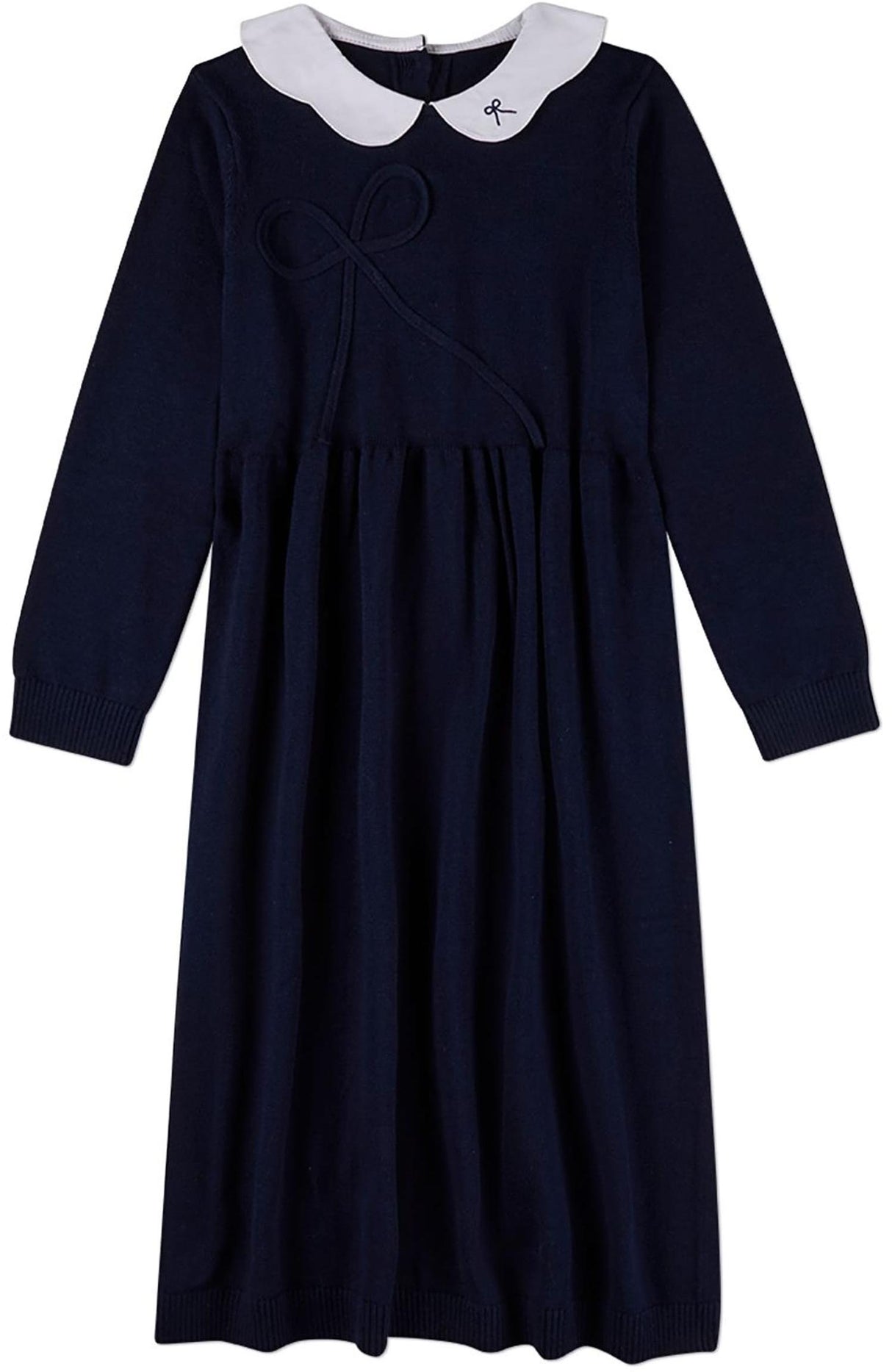 MiniMoi by Memoi Girls Knit Long Length Dress - IQQ10540 MiniMoi by Memoi Girls Knit Long Length Dress - IQQ10540