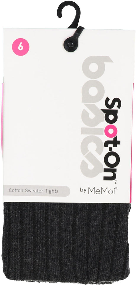 Spot On Basics Girls Ribbed Cotton Sweater Tights - SP-3405