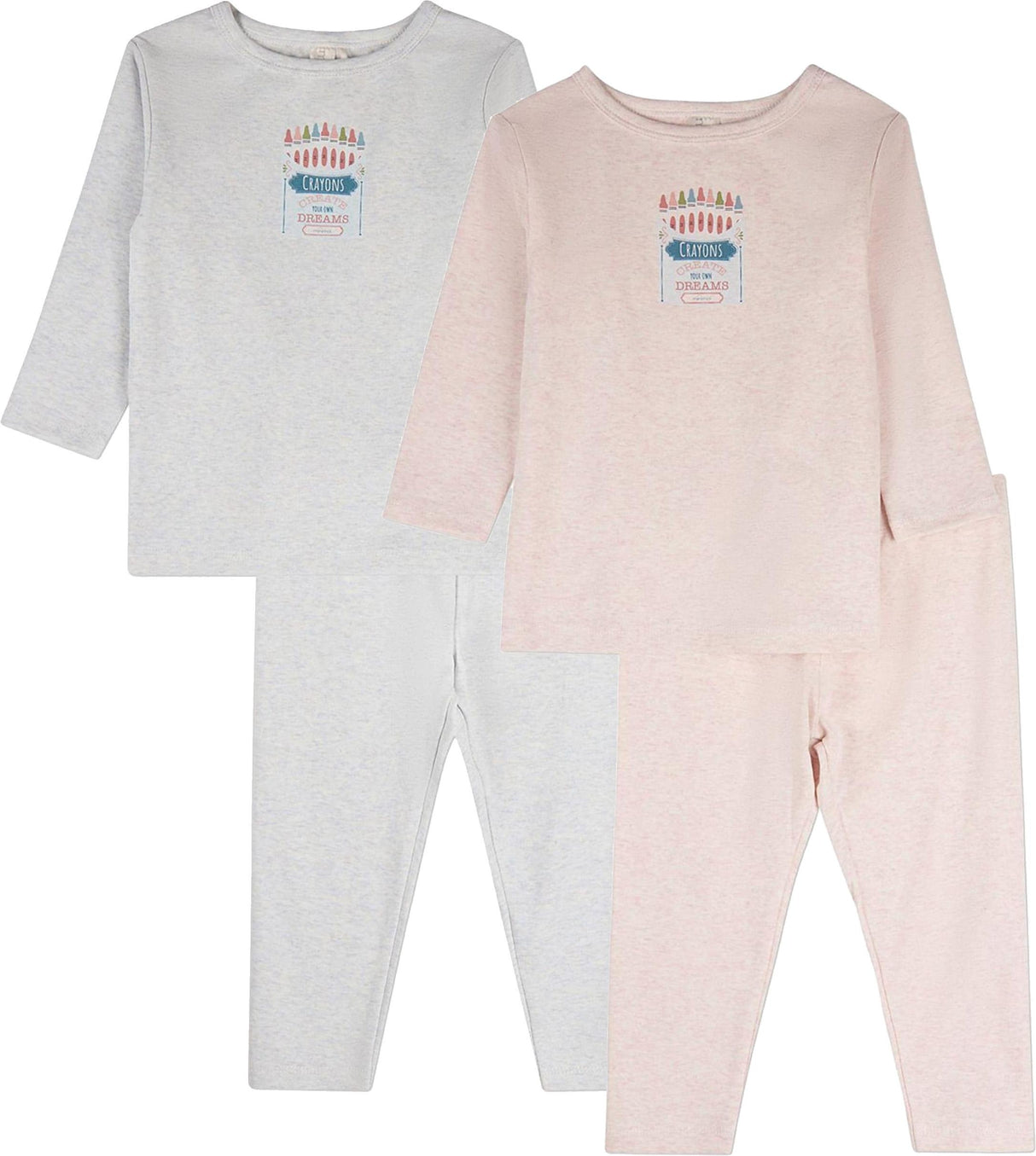 MiniMoi by Memoi Boys Girls Crayon Box Cotton Pajamas - IBP10437 MiniMoi by Memoi Boys Girls Crayon Box Cotton Pajamas - IBP10437