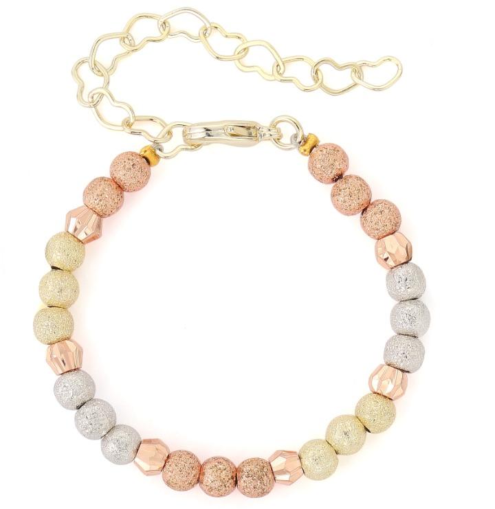 Tiny Gem Girls Metallic Beaded Bracelet - TG1057 Tiny Gem Girls Metallic Beaded Bracelet - TG1057