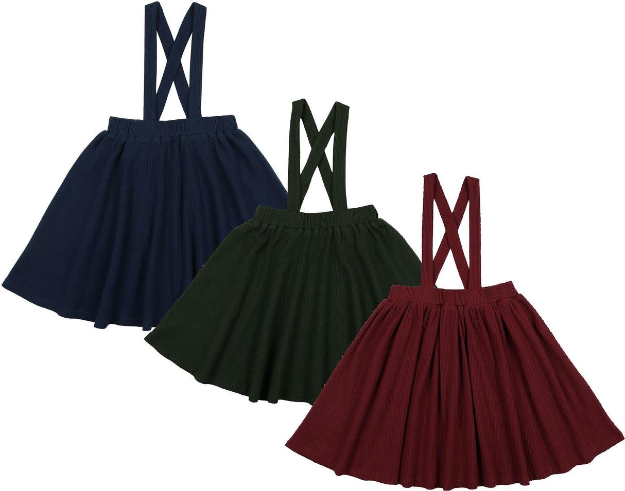 Lil Legs Ribbed Fashion Collection Girls Suspender Jumper Lil Legs Ribbed Fashion Collection Girls Suspender Jumper