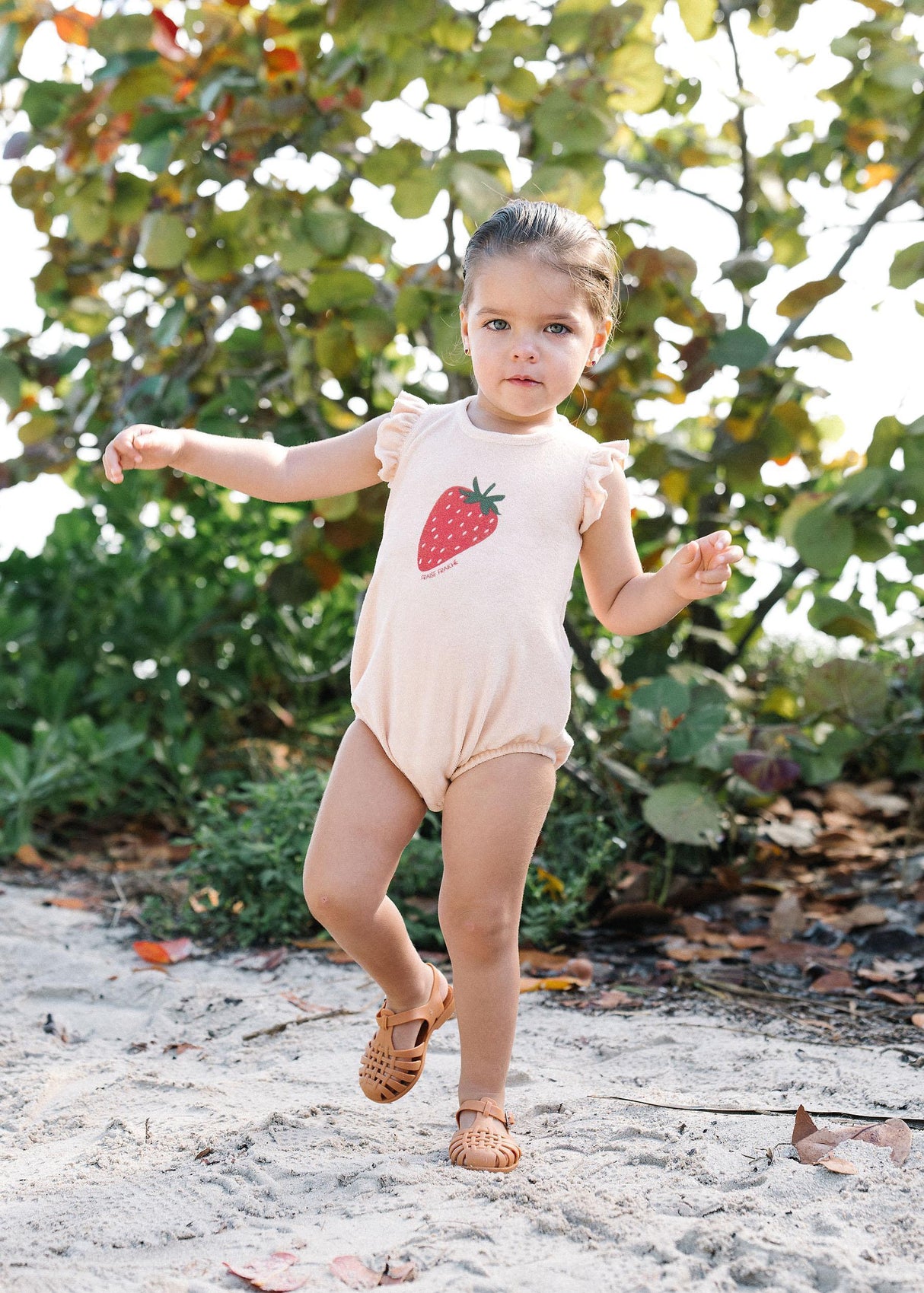 Analogie by Lil Legs Lil People Collection Baby Girls Strawberry Romper - LPSR Analogie by Lil Legs Lil People Collection Baby Girls Strawberry Romper - LPSR