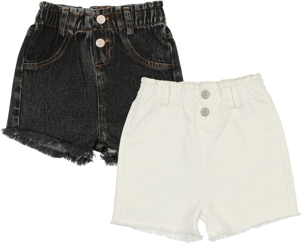 Lil Legs Denim Basic Collection Boys Girls Paperbag Shorts - PGS Lil Legs Denim Basic Collection Boys Girls Paperbag Shorts - PGS
