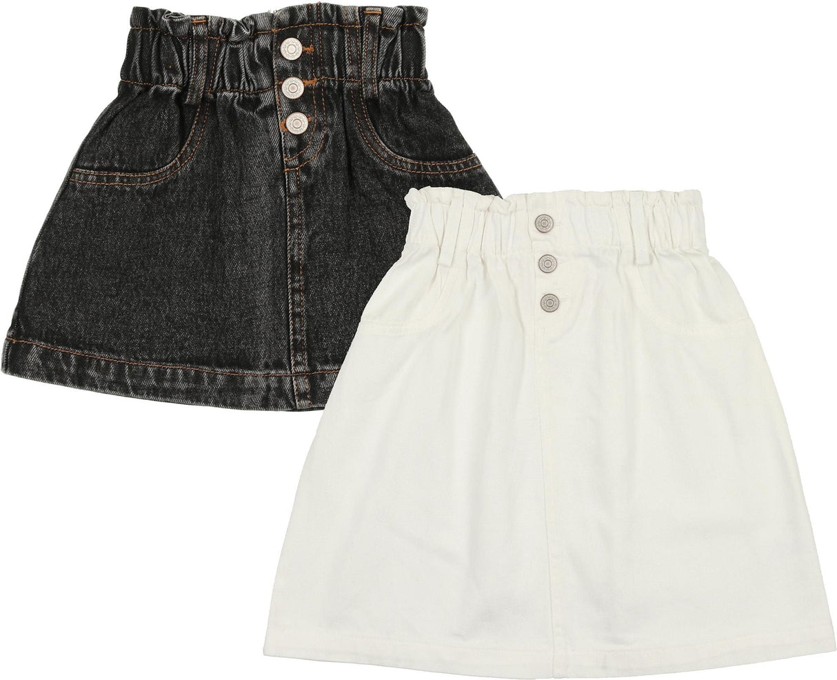 Lil Legs Denim Basic Collection Girls Paperbag Skirt - PGSK Lil Legs Denim Basic Collection Girls Paperbag Skirt - PGSK