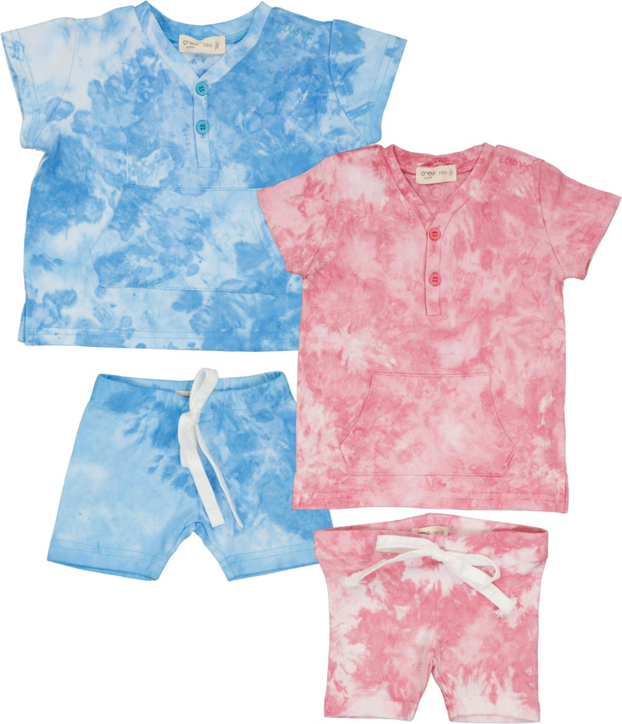 Crew Lounge Baby Boys Girls Tie Dye Outfit - SG2901S Crew Lounge Baby Boys Girls Tie Dye Outfit - SG2901S