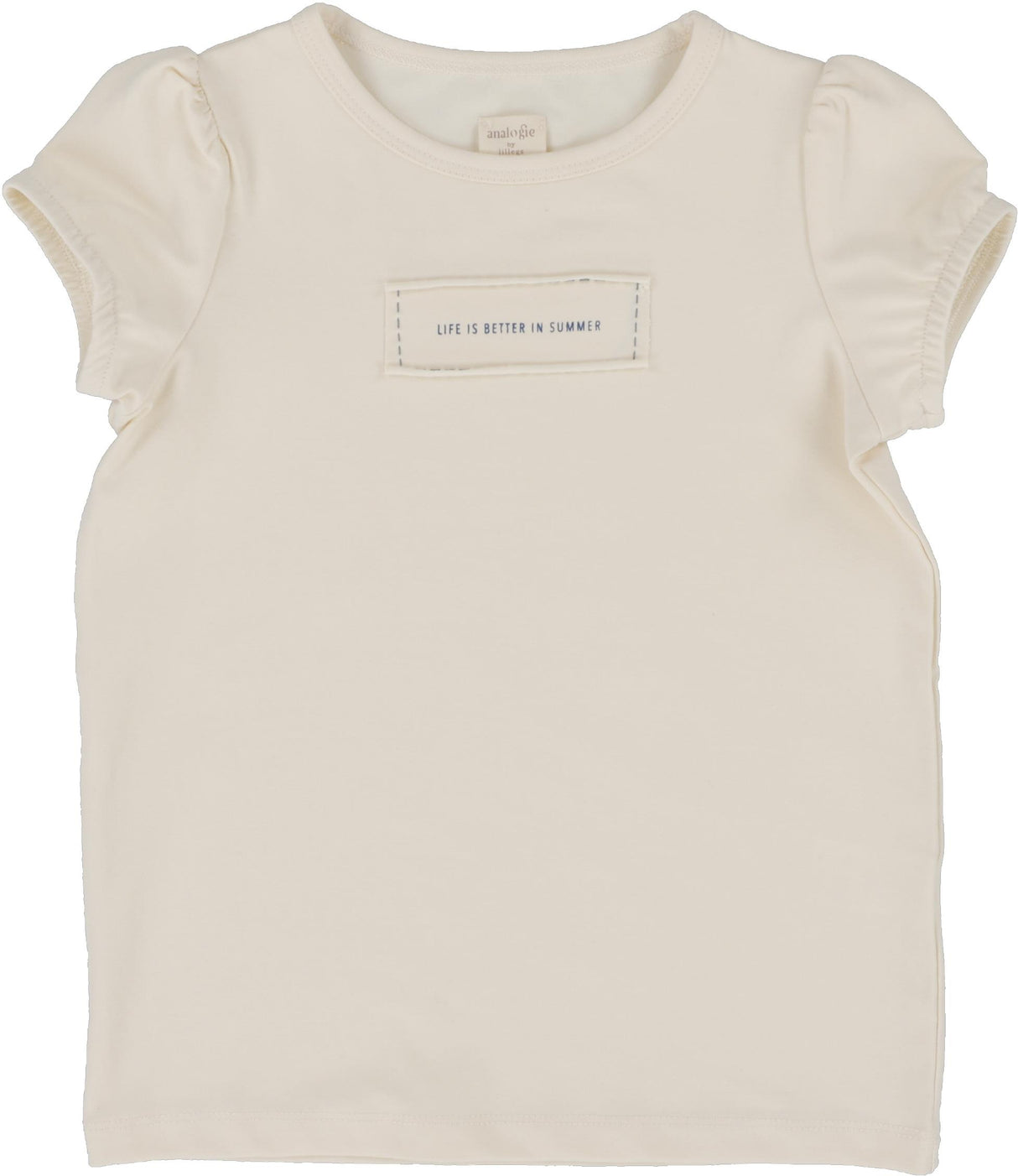 Analogie by Lil Legs Denim Tencel Collection Girls Patch Short Sleeve T-shirt Tee - DTPTS Analogie by Lil Legs Denim Tencel Collection Girls Patch Short Sleeve T-shirt Tee - DTPTS