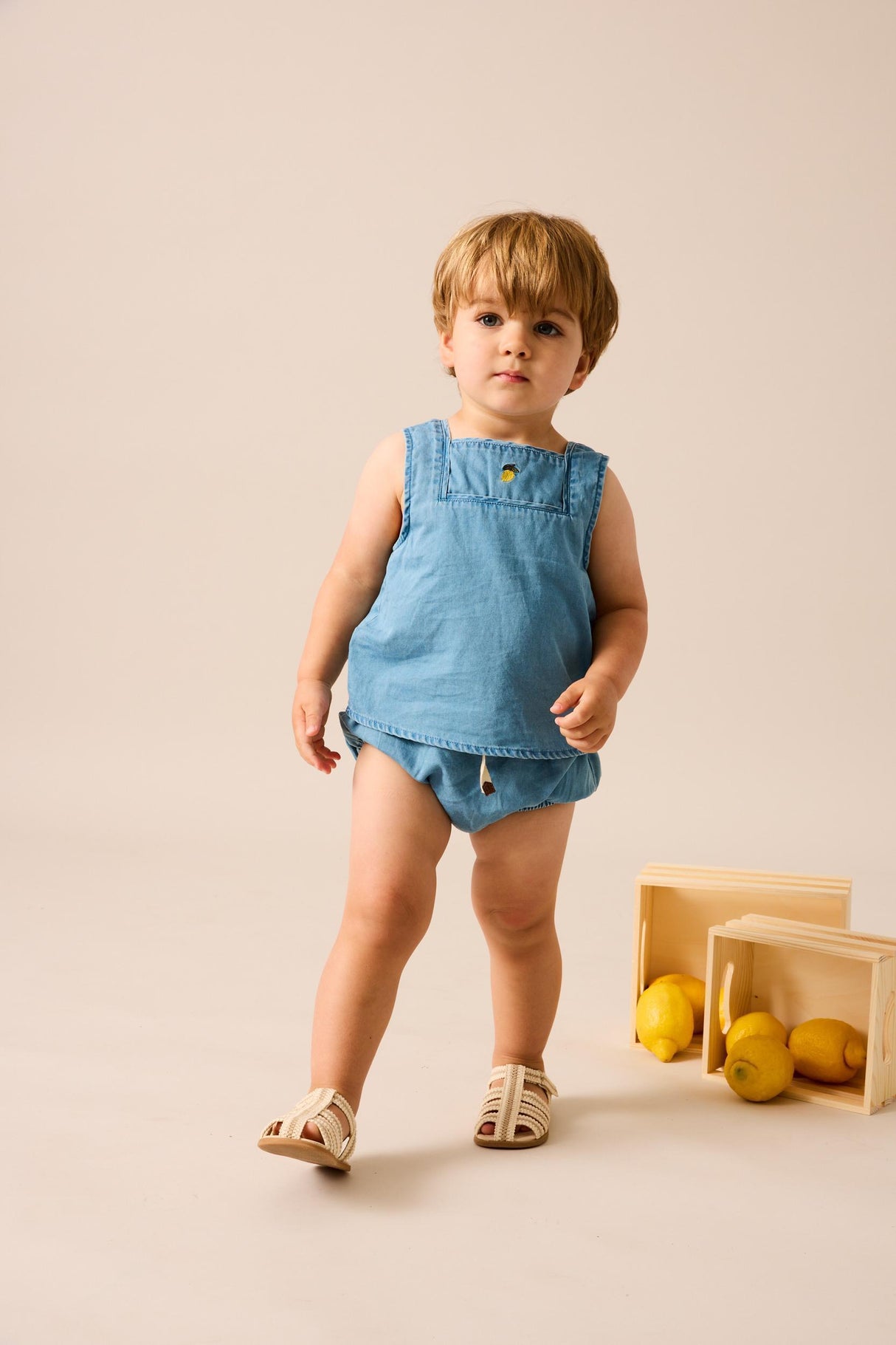 Analogie Lil Legs Denim Capsule Collection Baby Toddler Boys Outfit Set - DLST Analogie Lil Legs Denim Capsule Collection Baby Toddler Boys Outfit Set - DLST