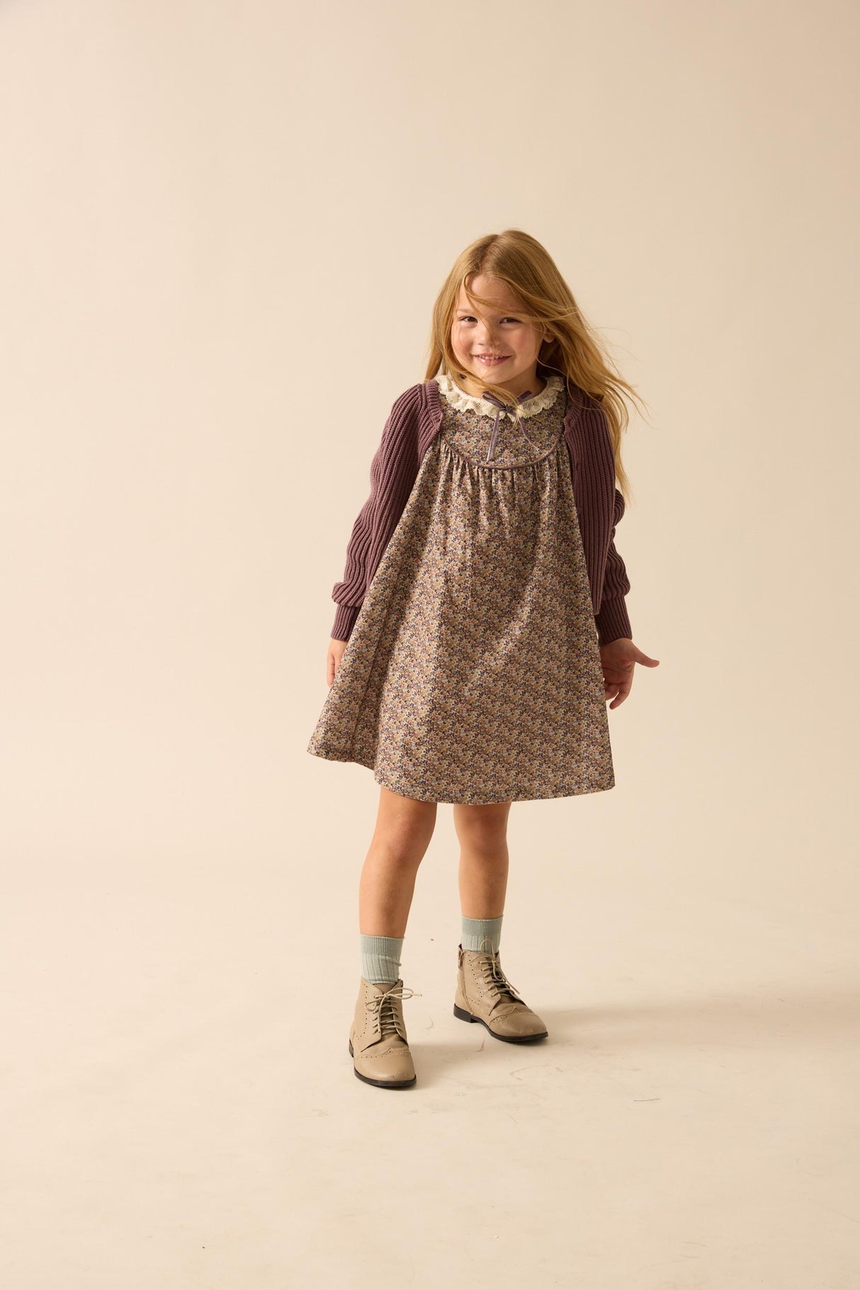 Analogie by Lil Legs Home Garden Collection Girls Lace Trimmed Dress - AF26D221 Analogie by Lil Legs Home Garden Collection Girls Lace Trimmed Dress - AF26D221