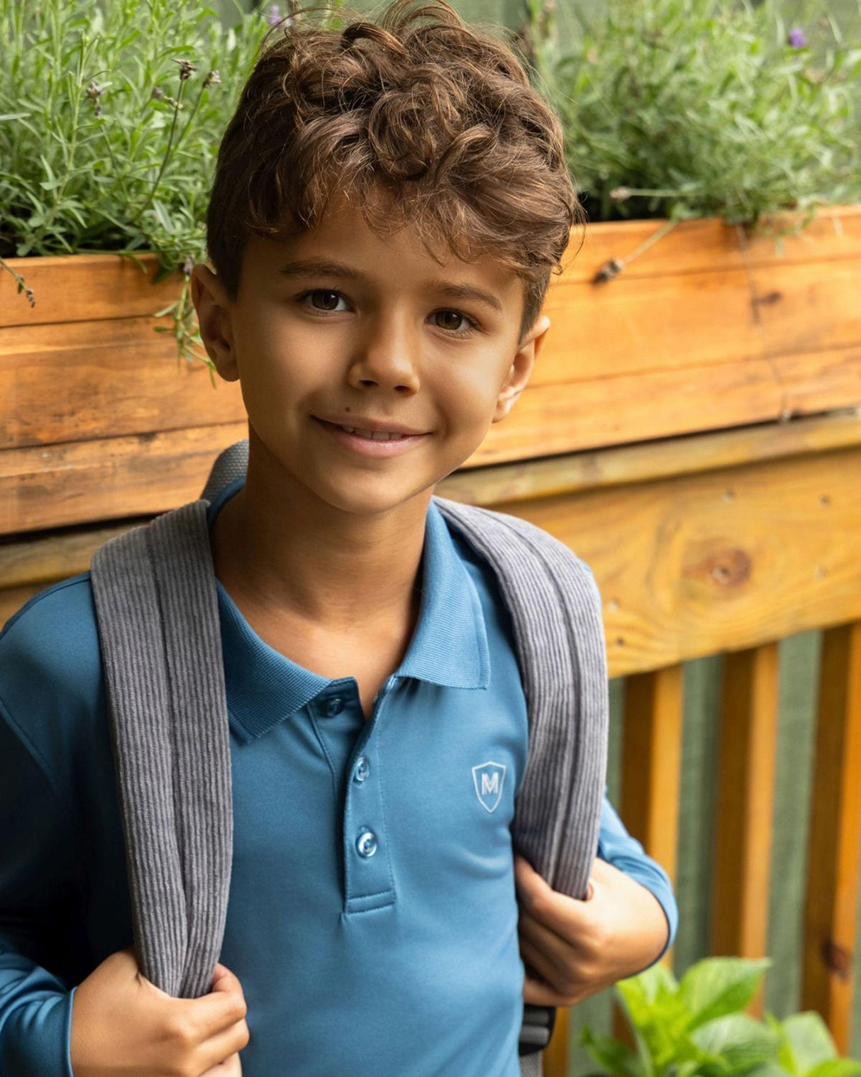 Memoi Boys Long Sleeve Polo Shirt - MBP-001 Memoi Boys Long Sleeve Polo Shirt - MBP-001