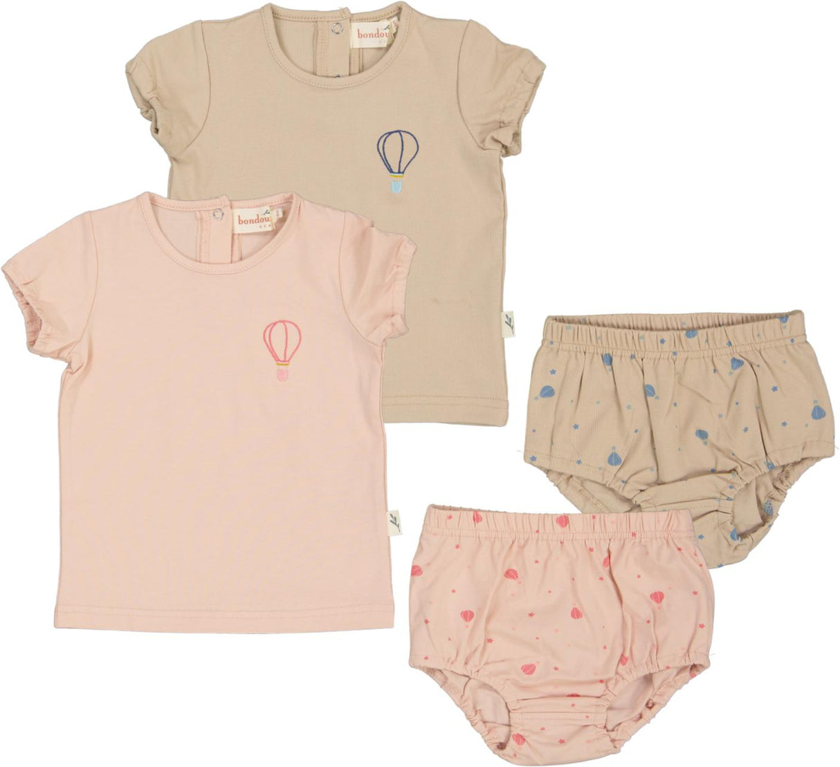 Bondoux Bebe Baby Boys Girls Air Balloon Outfit - S25-366ST Bondoux Bebe Baby Boys Girls Air Balloon Outfit - S25-366ST