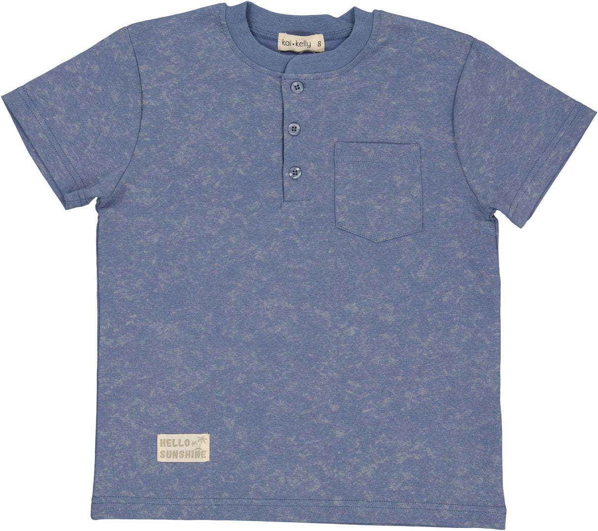 Kai x Kelly Boys Tie Dye Henley Short Sleeve T-shirt - F25358 Kai x Kelly Boys Tie Dye Henley Short Sleeve T-shirt - F25358