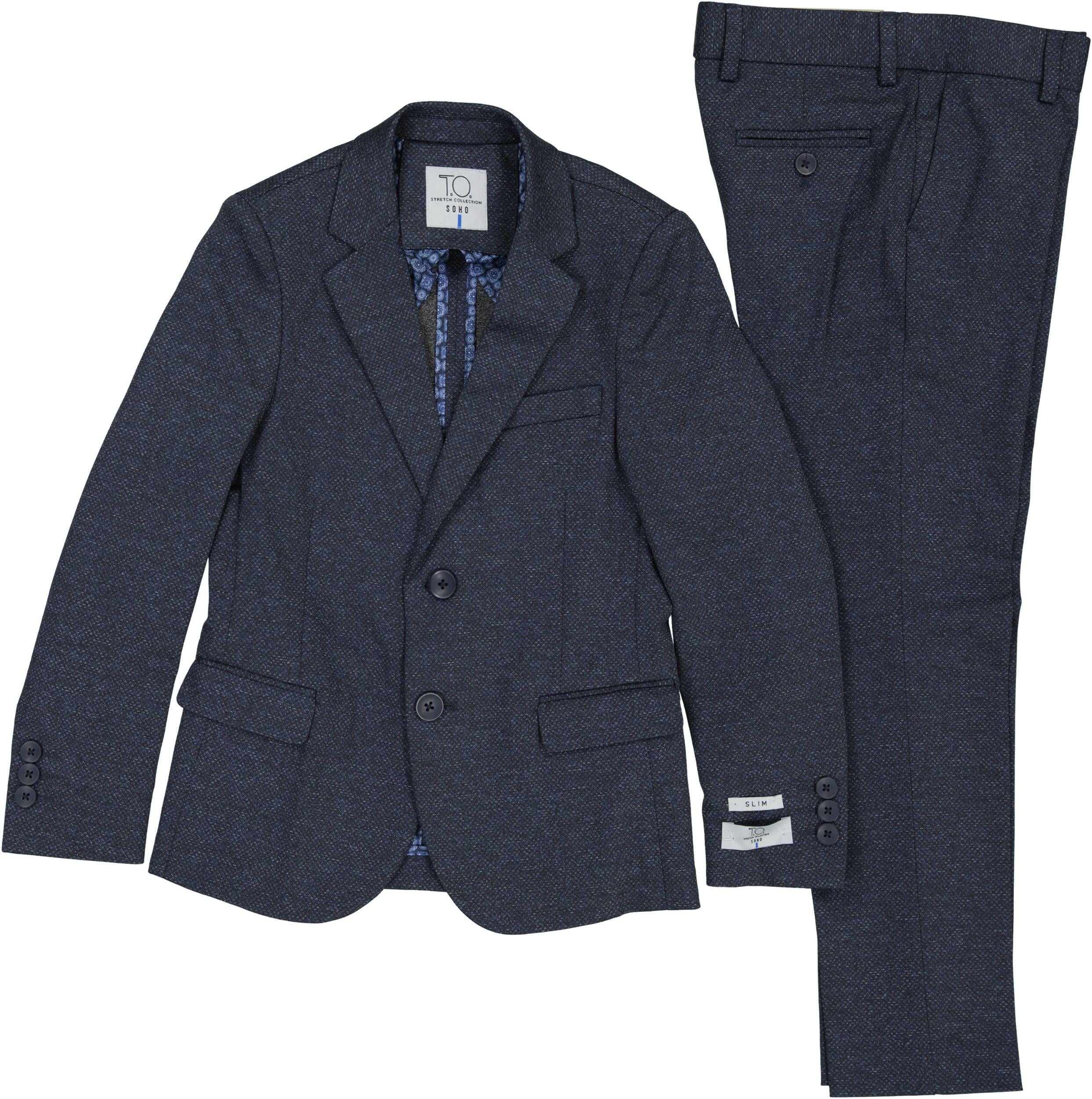 『TSJ SUITS 3P NAVY L』 Enzo Custom | S150's Navy Three-Piece Suit