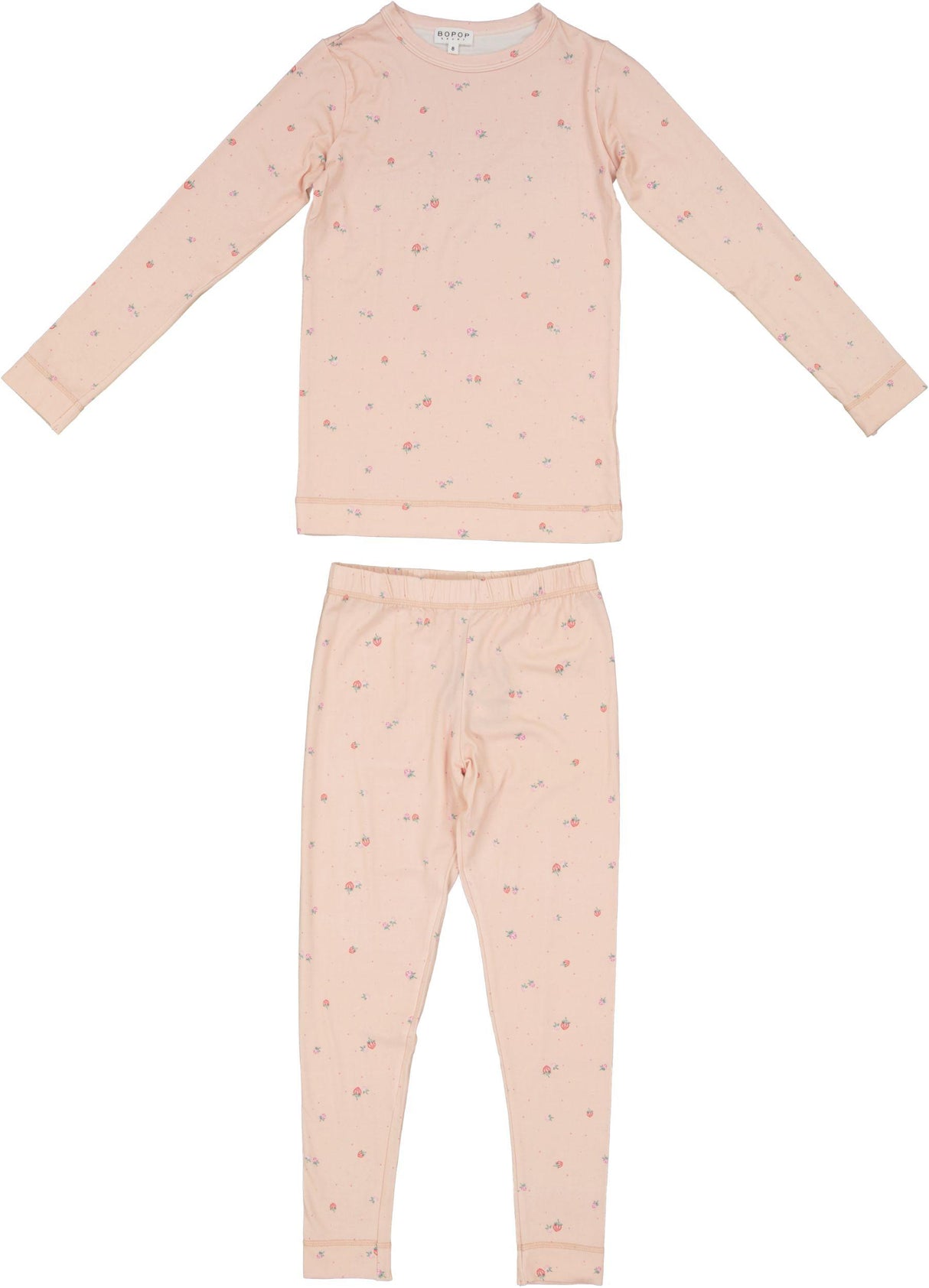 Bopop Girls Strawberry Cotton Pajamas - P631 Bopop Girls Strawberry Cotton Pajamas - P631