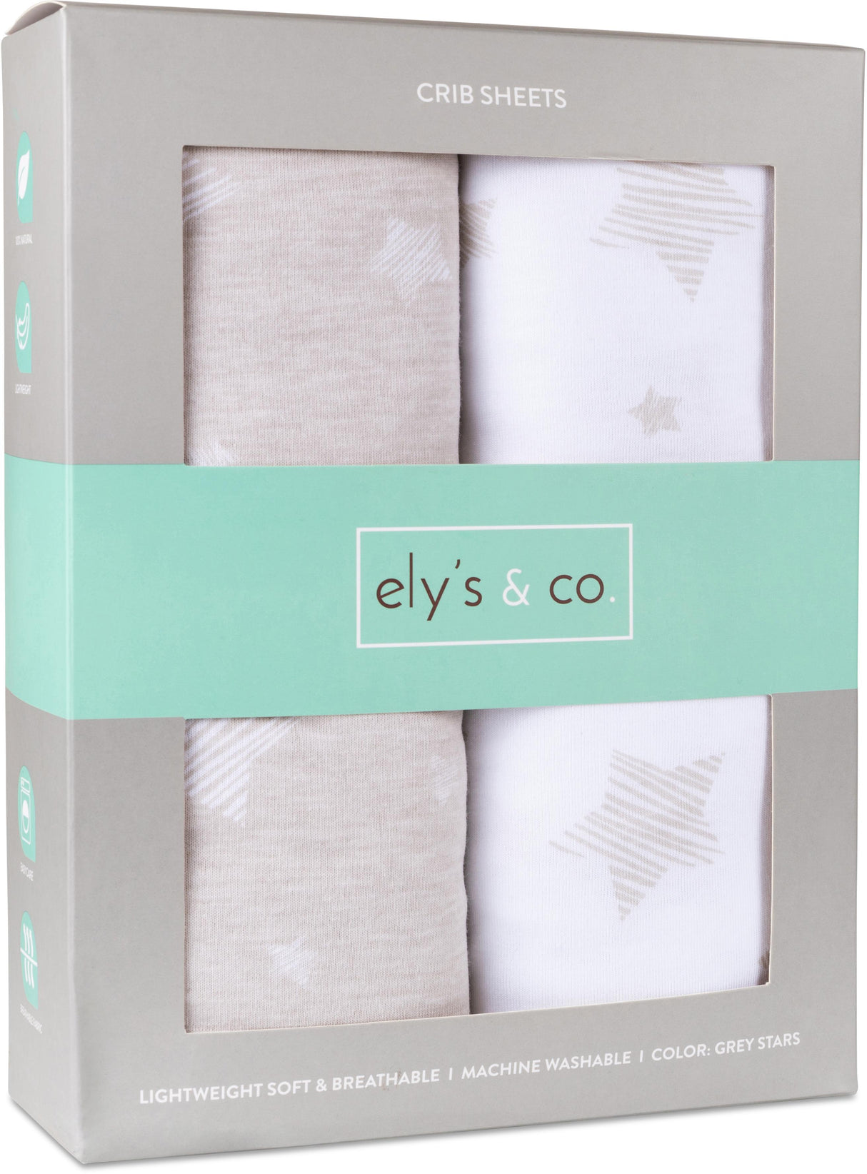 Ely's & Co Drawn Star Crib Sheet 2 Pack Ely's & Co Drawn Star Crib Sheet 2 Pack