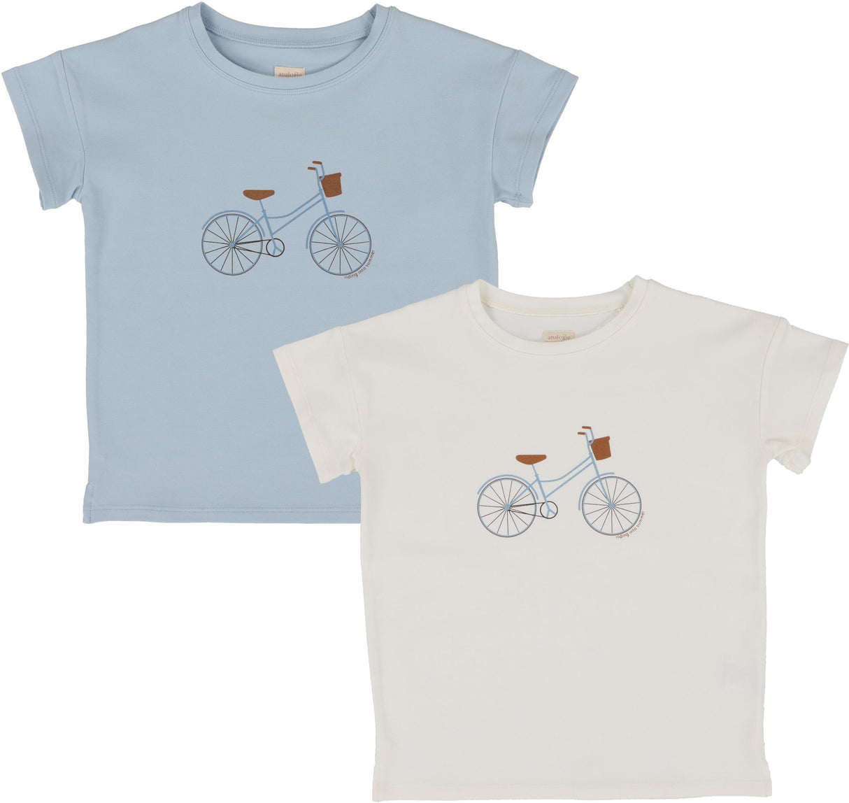 Analogie by Lil Legs Graphic Denim Collection Boys Bike Short Sleeve T-shirt Tee - GDBBT Analogie by Lil Legs Graphic Denim Collection Boys Bike Short Sleeve T-shirt Tee - GDBBT