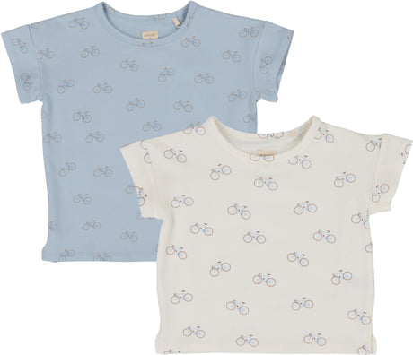 Analogie by Lil Legs Graphic Denim Collection Boys All Over Bike Short Sleeve T-shirt Tee - GDAOBT Analogie by Lil Legs Graphic Denim Collection Boys All Over Bike Short Sleeve T-shirt Tee - GDAOBT
