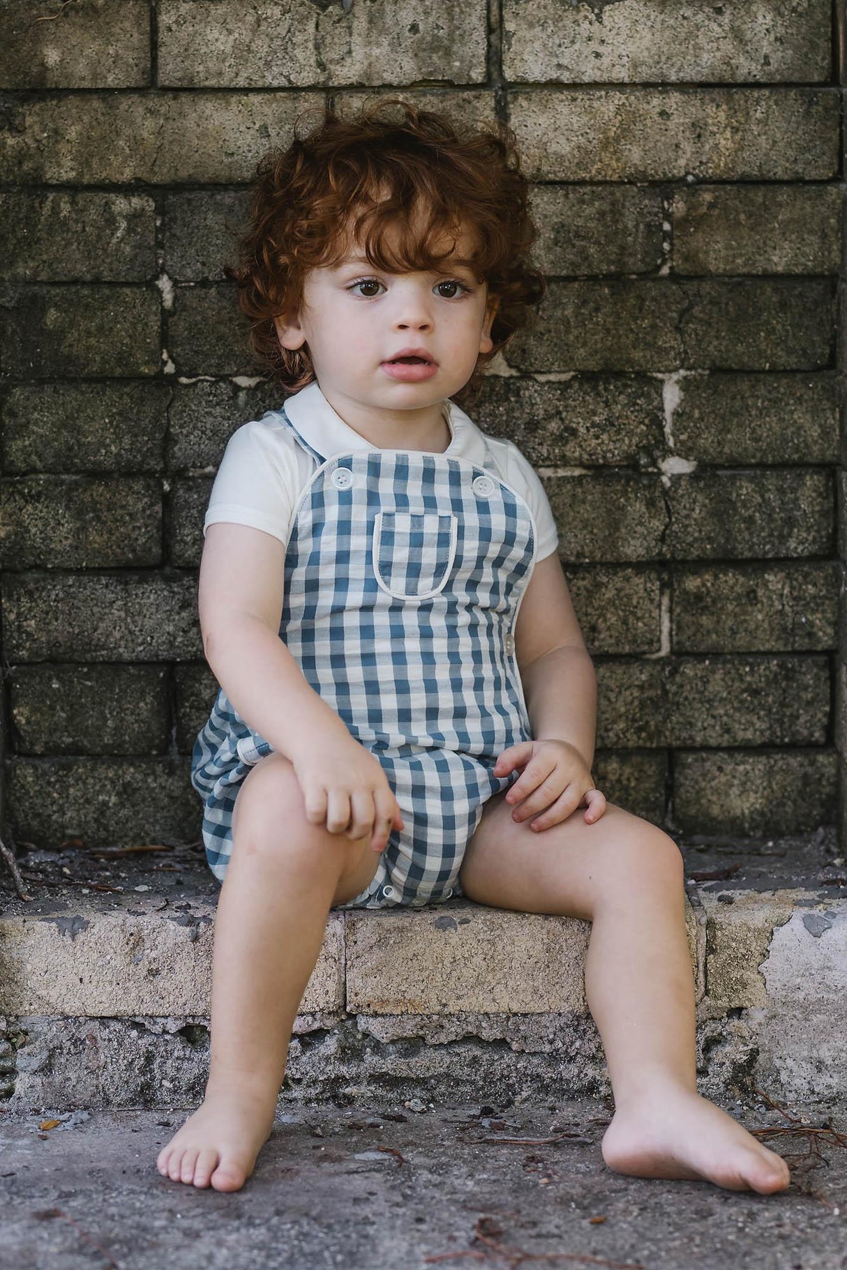 Analogie by Lil Legs Gingham Collection Baby Toddler Boys Suspender Romper - GSPR Analogie by Lil Legs Gingham Collection Baby Toddler Boys Suspender Romper - GSPR