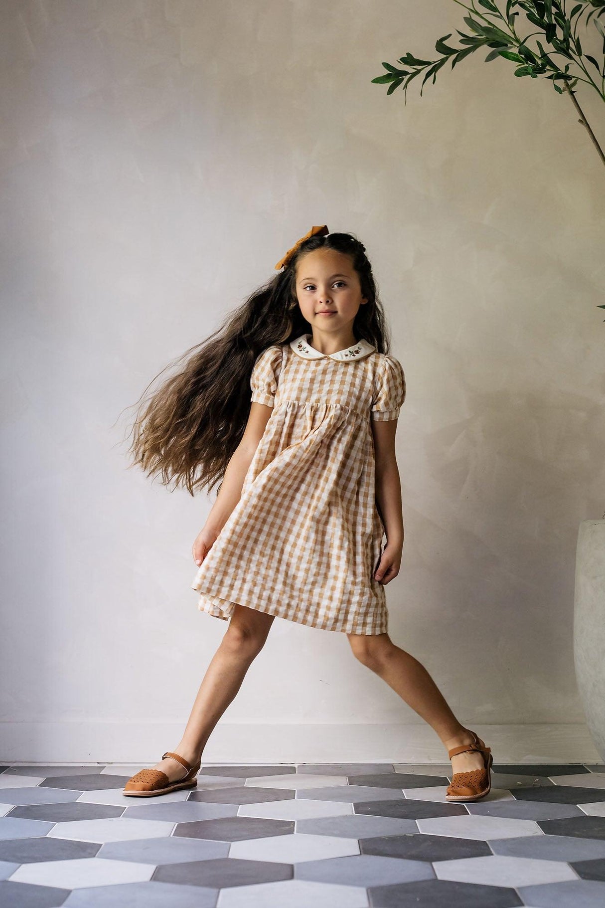 Analogie by Lil Legs Gingham Collection Girls Short Sleeve Dress - GDS Analogie by Lil Legs Gingham Collection Girls Short Sleeve Dress - GDS