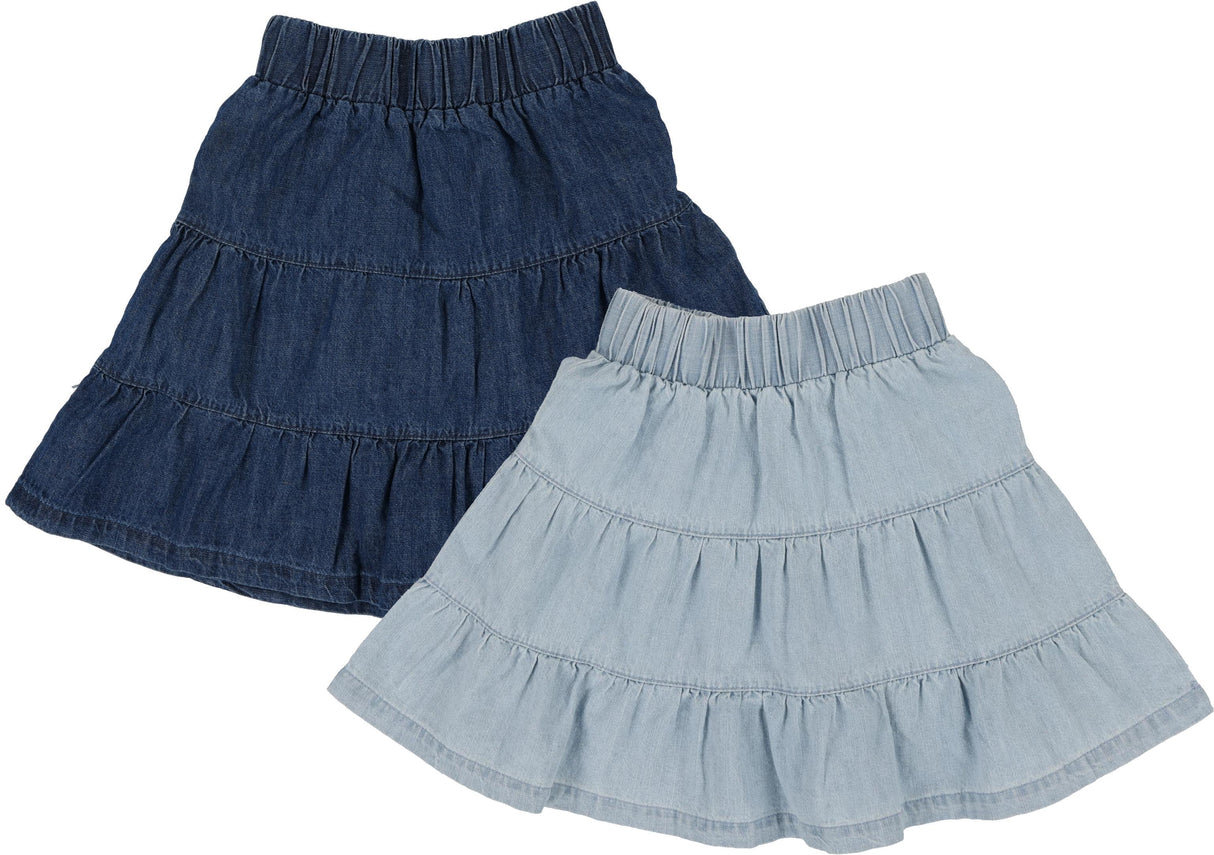 Analogie by Lil Legs Lightweight Denim Collection Girls Tiered Skirt - LWTS Analogie by Lil Legs Lightweight Denim Collection Girls Tiered Skirt - LWTS