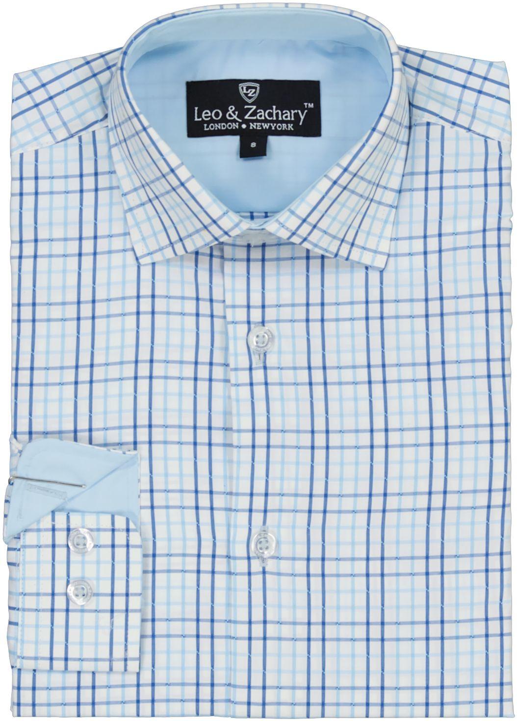 Leo & Zachary Boys Long Sleeve Dress Shirt - 5969 Leo & Zachary Boys Long Sleeve Dress Shirt - 5969