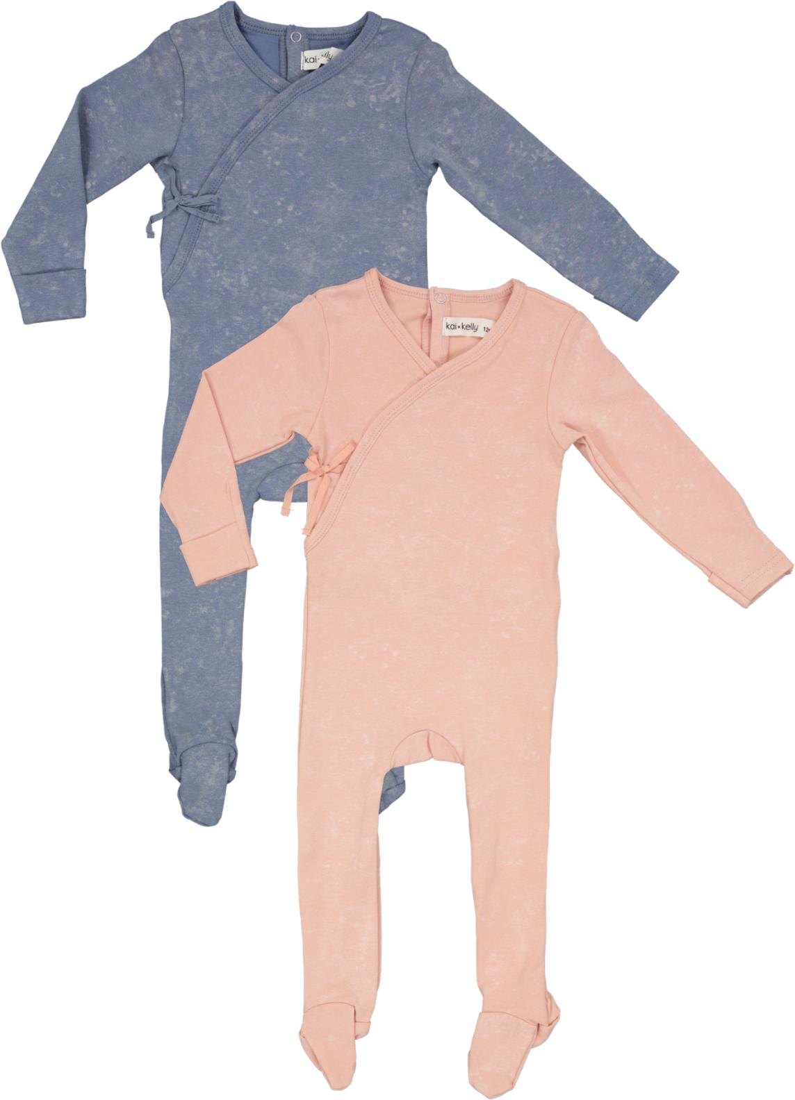 Kai x Kelly Baby Boys Girls Tie Dye Cotton Footie - F25361 Kai x Kelly Baby Boys Girls Tie Dye Cotton Footie - F25361