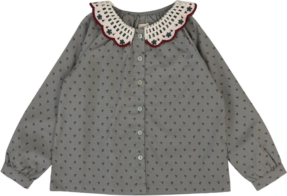 Analogie by Lil Legs Primrose Collection Girls Long Sleeve Blouse - DPB Analogie by Lil Legs Primrose Collection Girls Long Sleeve Blouse - DPB