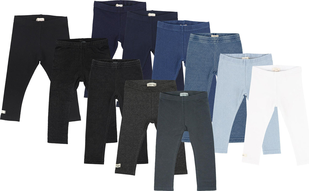 Lil Legs Basic Collection Baby Toddler Boys Girls Kids Comfy Cotton Leggings - L Lil Legs Basic Collection Baby Toddler Boys Girls Kids Comfy Cotton Leggings - L
