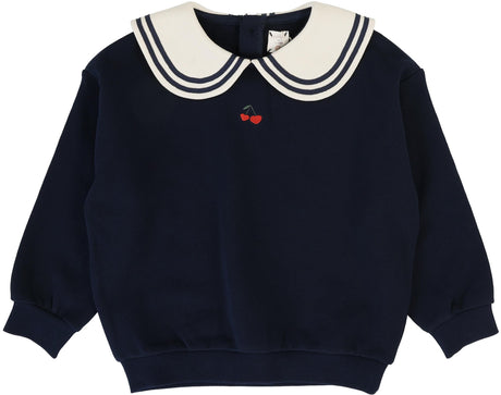 Analogie Lil Legs Bon Voyage Collection Girls Embroidered Cherry Sweatshirt - BVGS Analogie Lil Legs Bon Voyage Collection Girls Embroidered Cherry Sweatshirt - BVGS