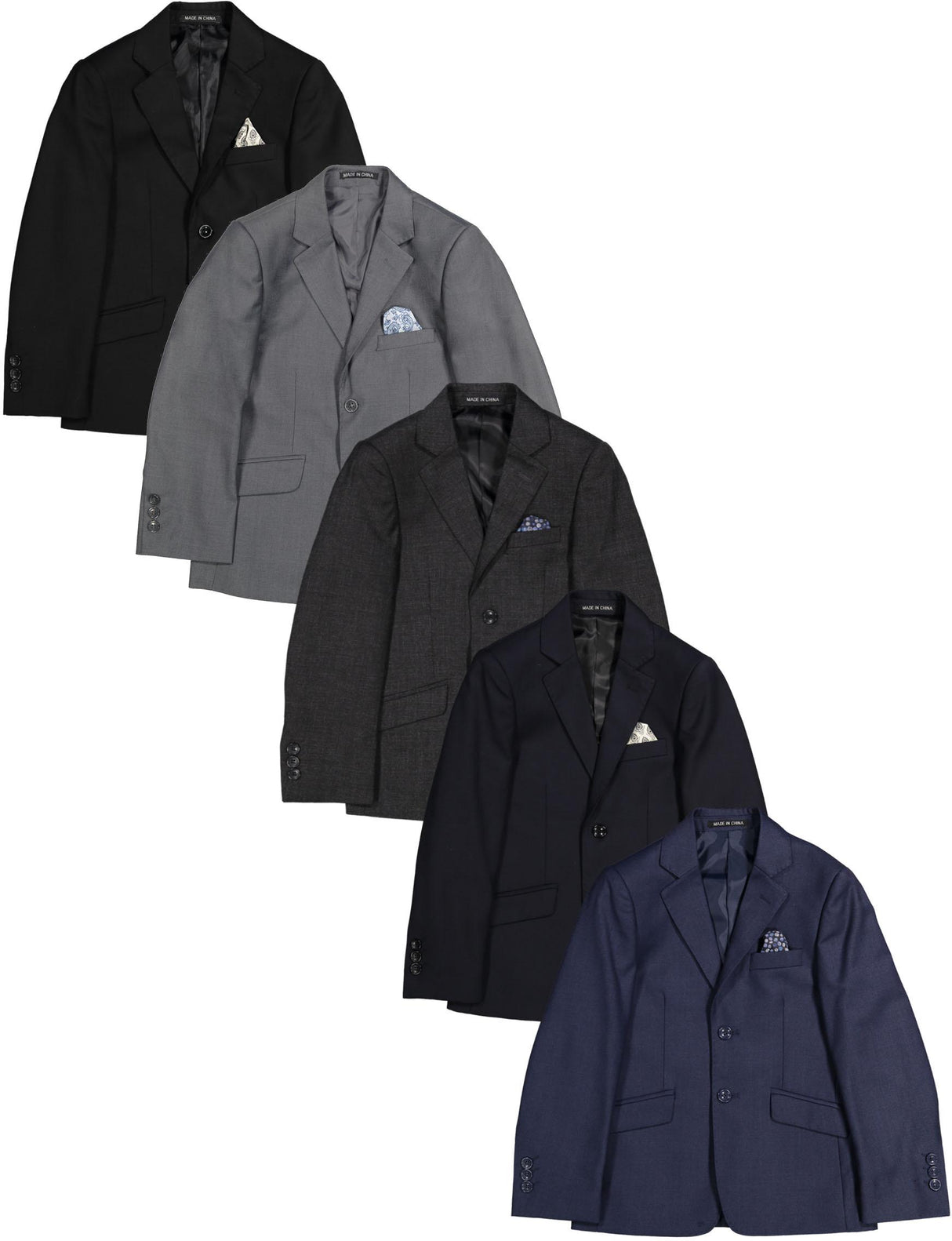 Armando Martillo Boys Solid Blazer Jacket (Slim, Regular & Husky Fit) Armando Martillo Boys Solid Blazer Jacket (Slim, Regular & Husky Fit)