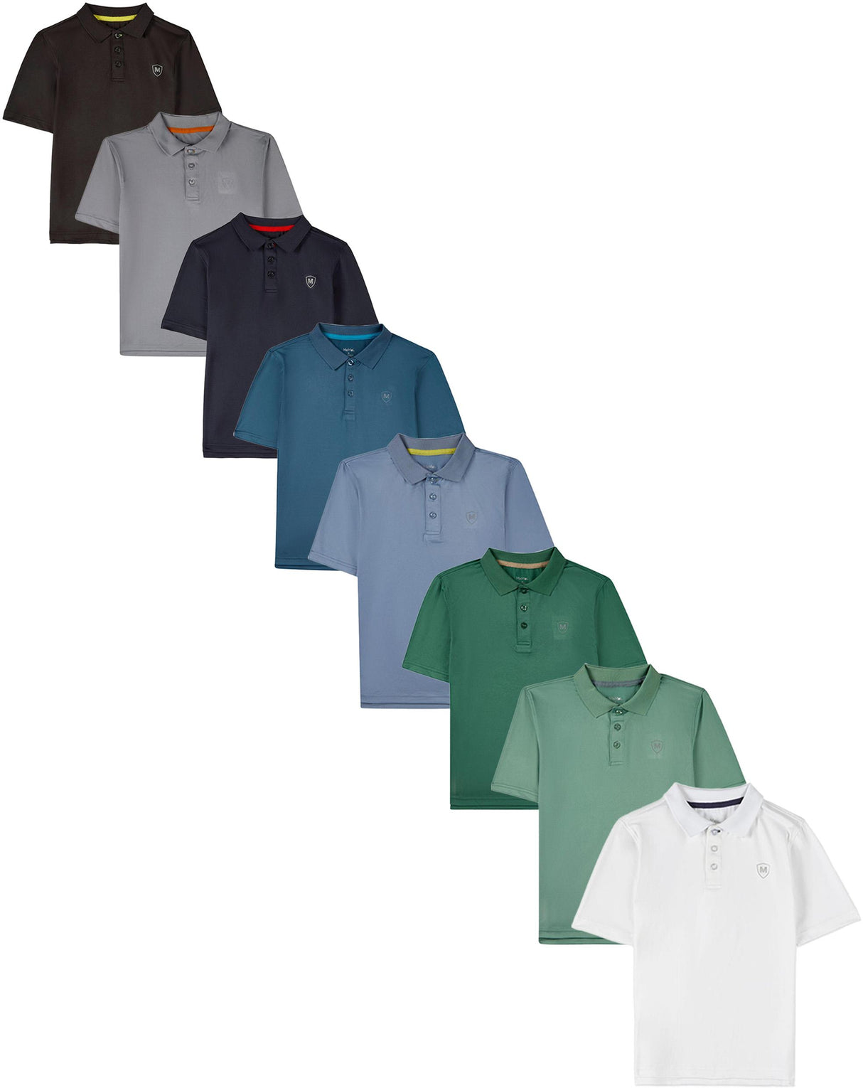Memoi Boys Short Sleeve Polo Shirt - MBP-002 Memoi Boys Short Sleeve Polo Shirt - MBP-002