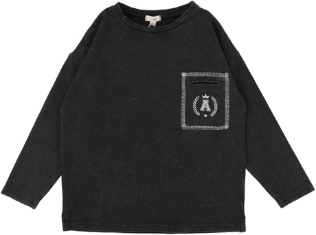 Lil Legs Wardrobe Staple Collection Boys Pocket Long Sleeve T-shirt - BPT Lil Legs Wardrobe Staple Collection Boys Pocket Long Sleeve T-shirt - BPT