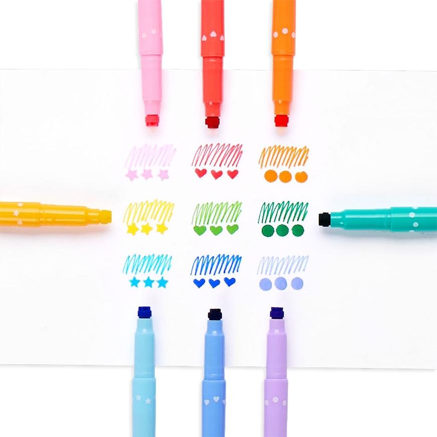ooly Double Ended Stamp Markers 9 Pack - 130-092 ooly Double Ended Stamp Markers 9 Pack - 130-092