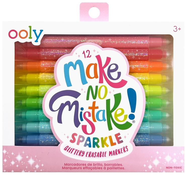 ooly Glittery Erasable Markers 12 Pack - 130-125 ooly Glittery Erasable Markers 12 Pack - 130-125
