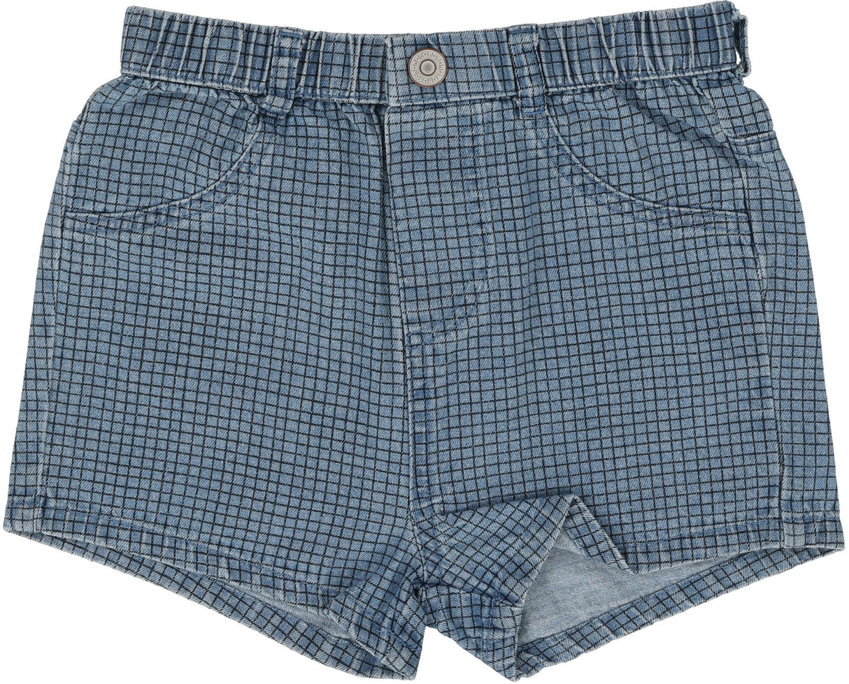 Analogie by Lil Legs Printed Denim Collection Boys Checked Shorts - PDCKS Analogie by Lil Legs Printed Denim Collection Boys Checked Shorts - PDCKS