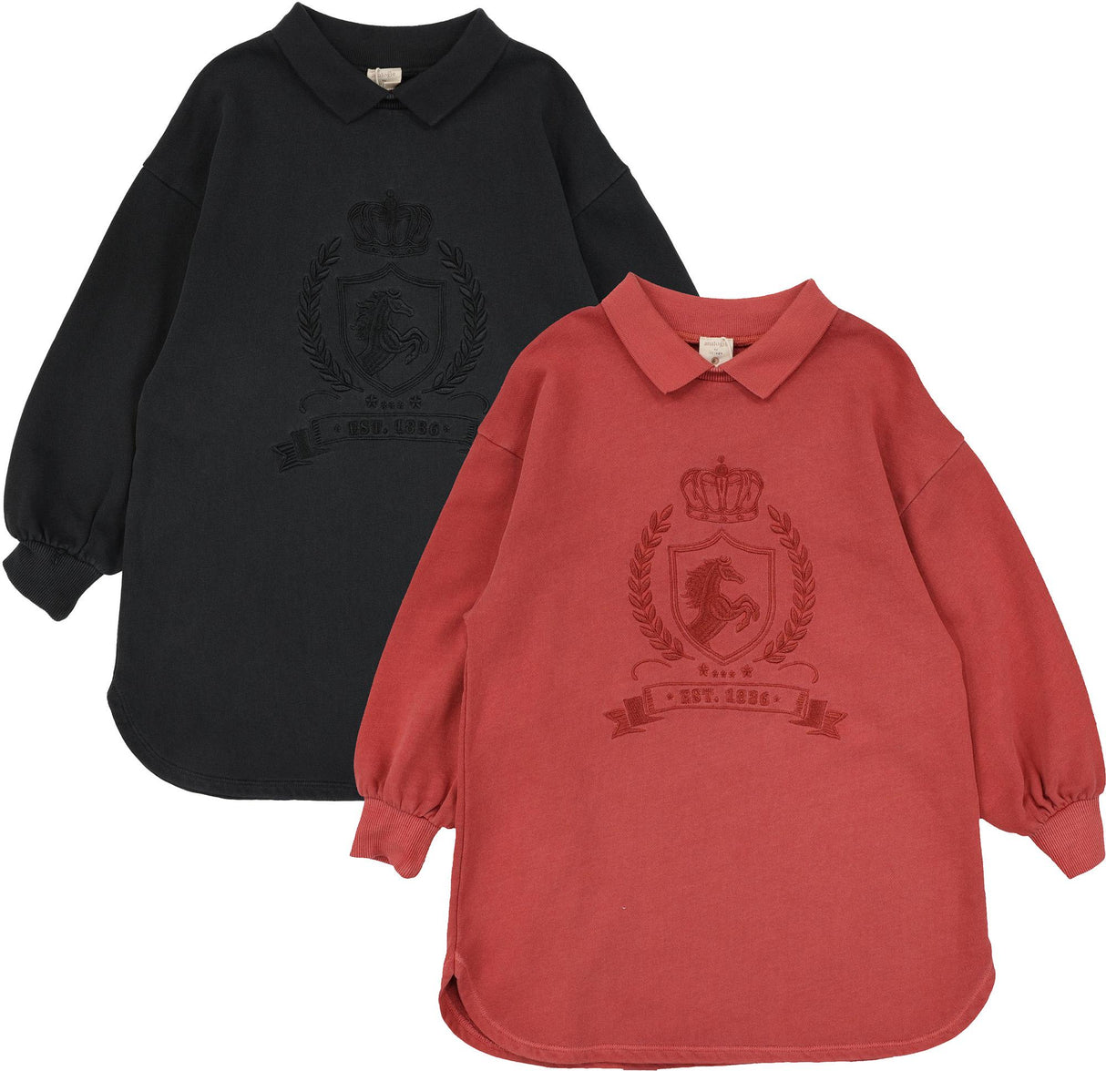 Analogie by Lil Legs Emblem Collection Girls Sweatshirt Dress - EMSD Analogie by Lil Legs Emblem Collection Girls Sweatshirt Dress - EMSD