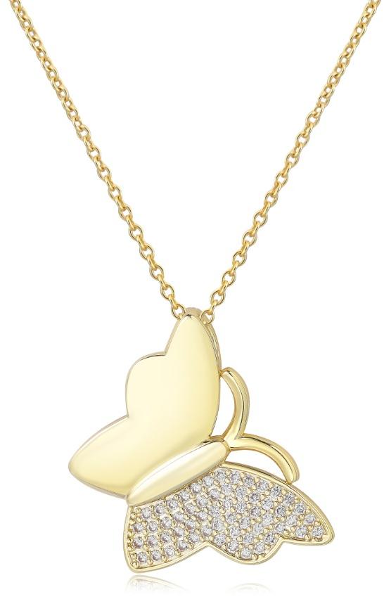 Tiny Gem Sparkle Butterfly Necklace - TG2018 Tiny Gem Sparkle Butterfly Necklace - TG2018