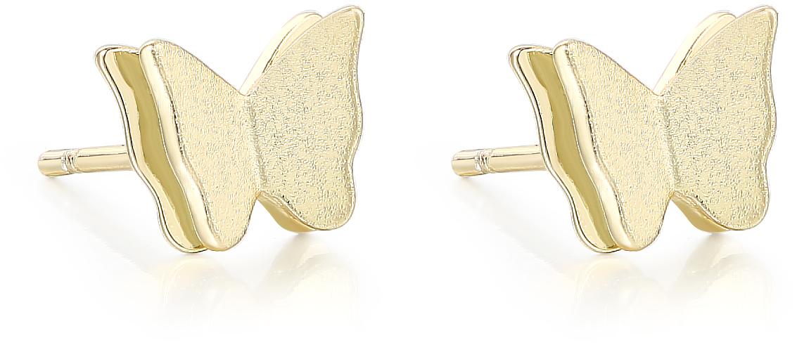 Tiny Gem Girls Gold Butterfly Earring - TG4002 Tiny Gem Girls Gold Butterfly Earring - TG4002
