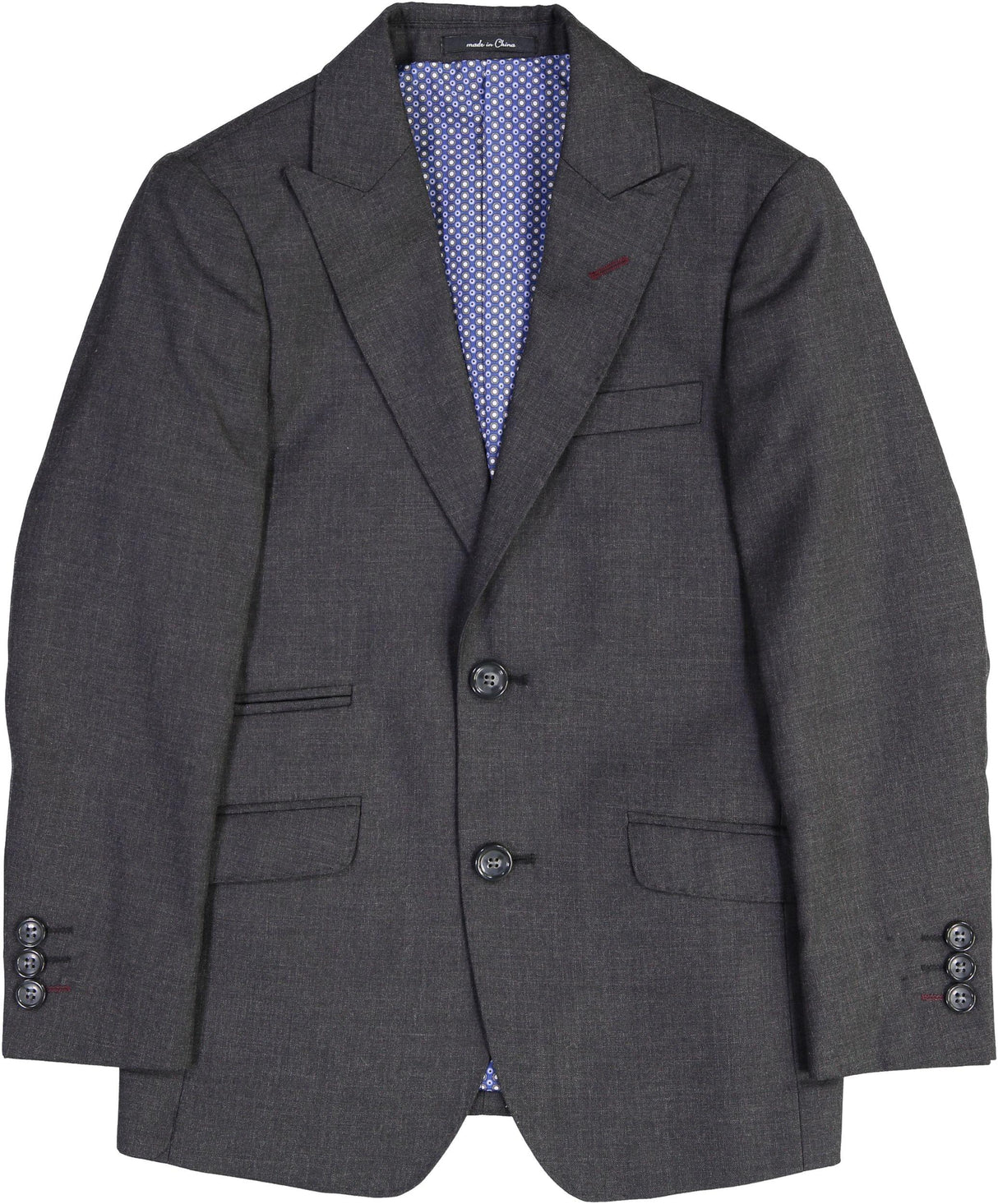 Charcoal with Burgundy Contrast Stitch Charcoal with Burgundy Contrast Stitch