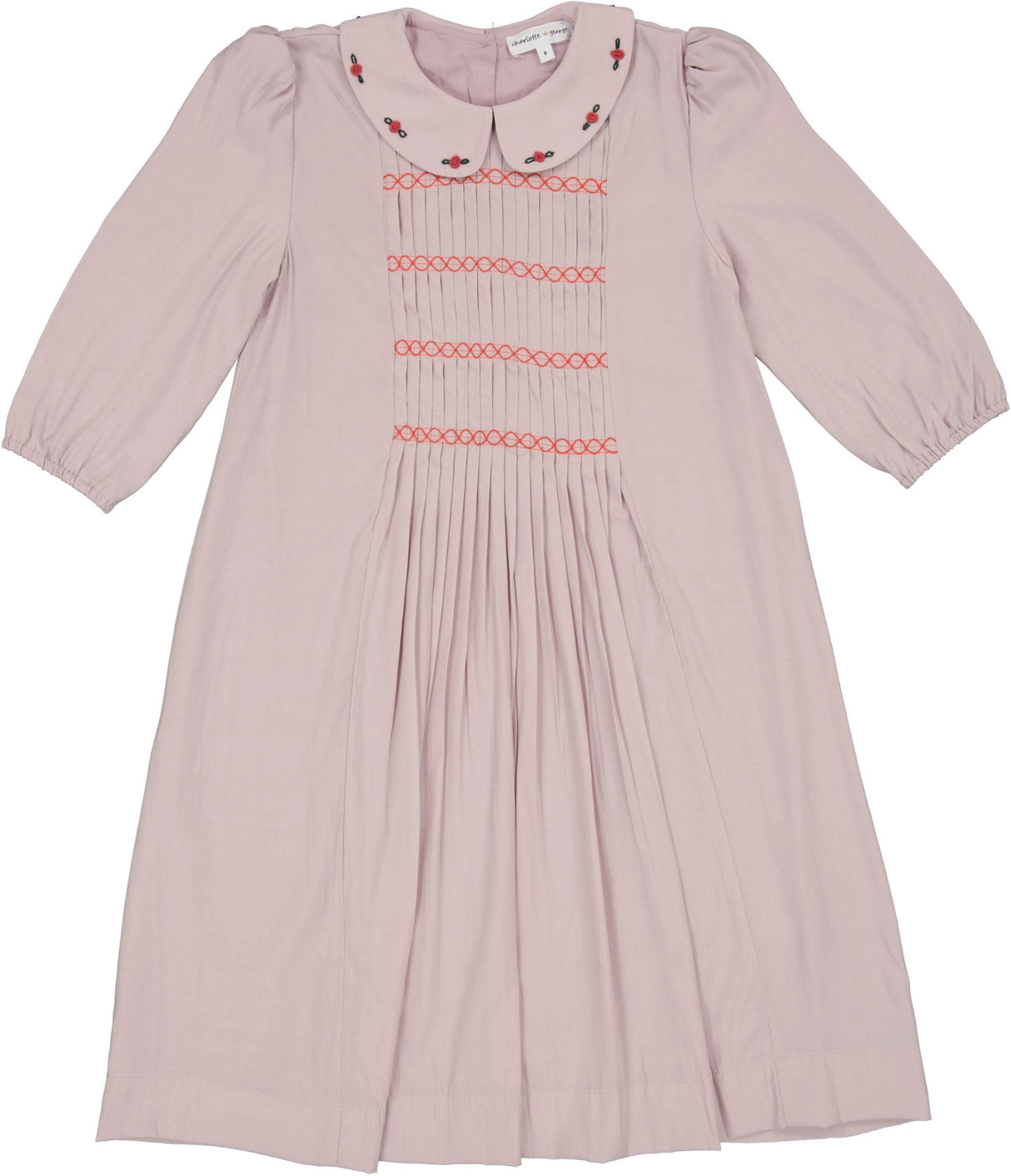 Charlotte & George Girls Mini Pleat Dress - SB5CP7147D Charlotte & George Girls Mini Pleat Dress - SB5CP7147D