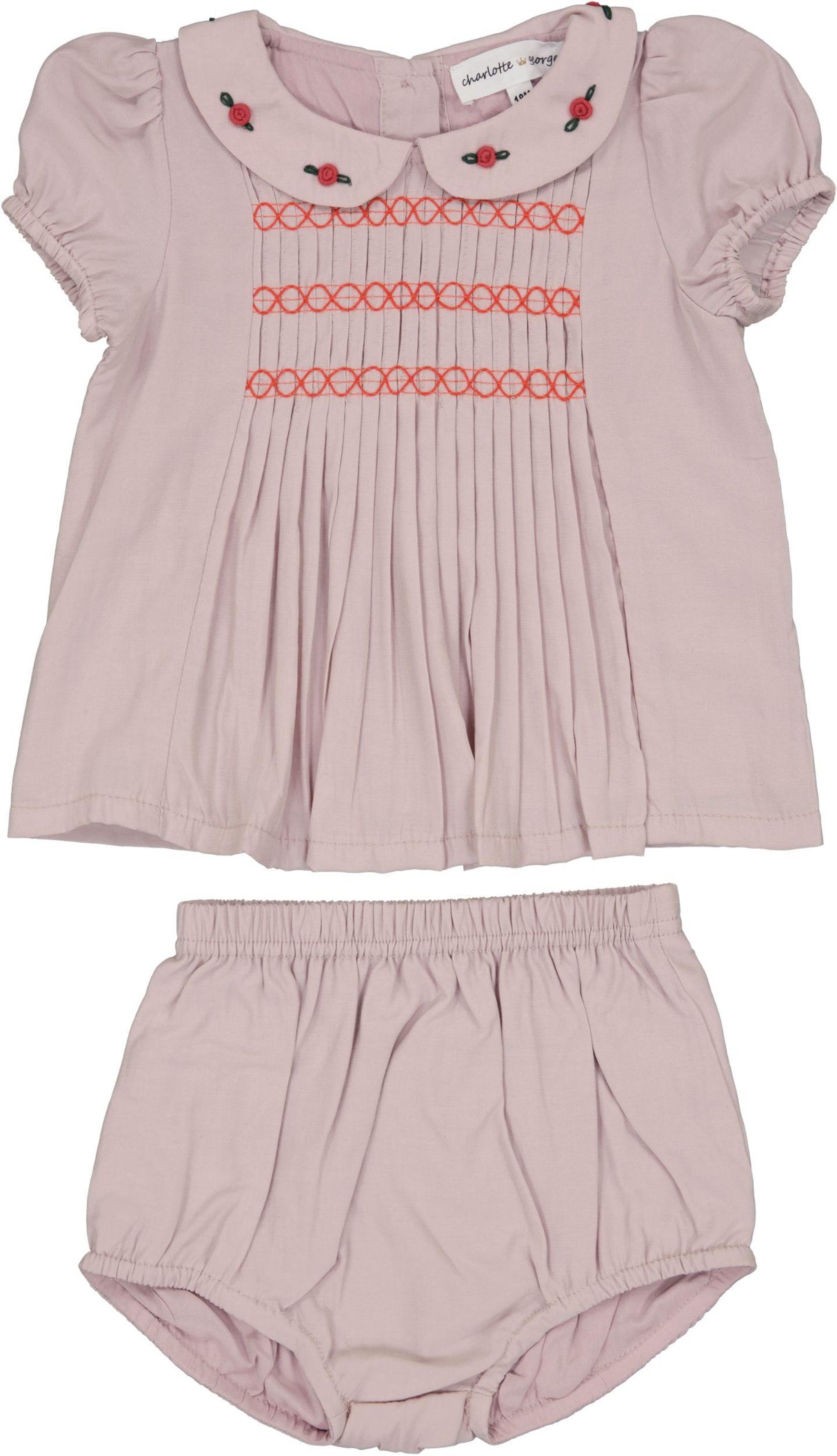 Charlotte & George Baby Girls Mini Pleat Outfit - SB5CP7147E Charlotte & George Baby Girls Mini Pleat Outfit - SB5CP7147E