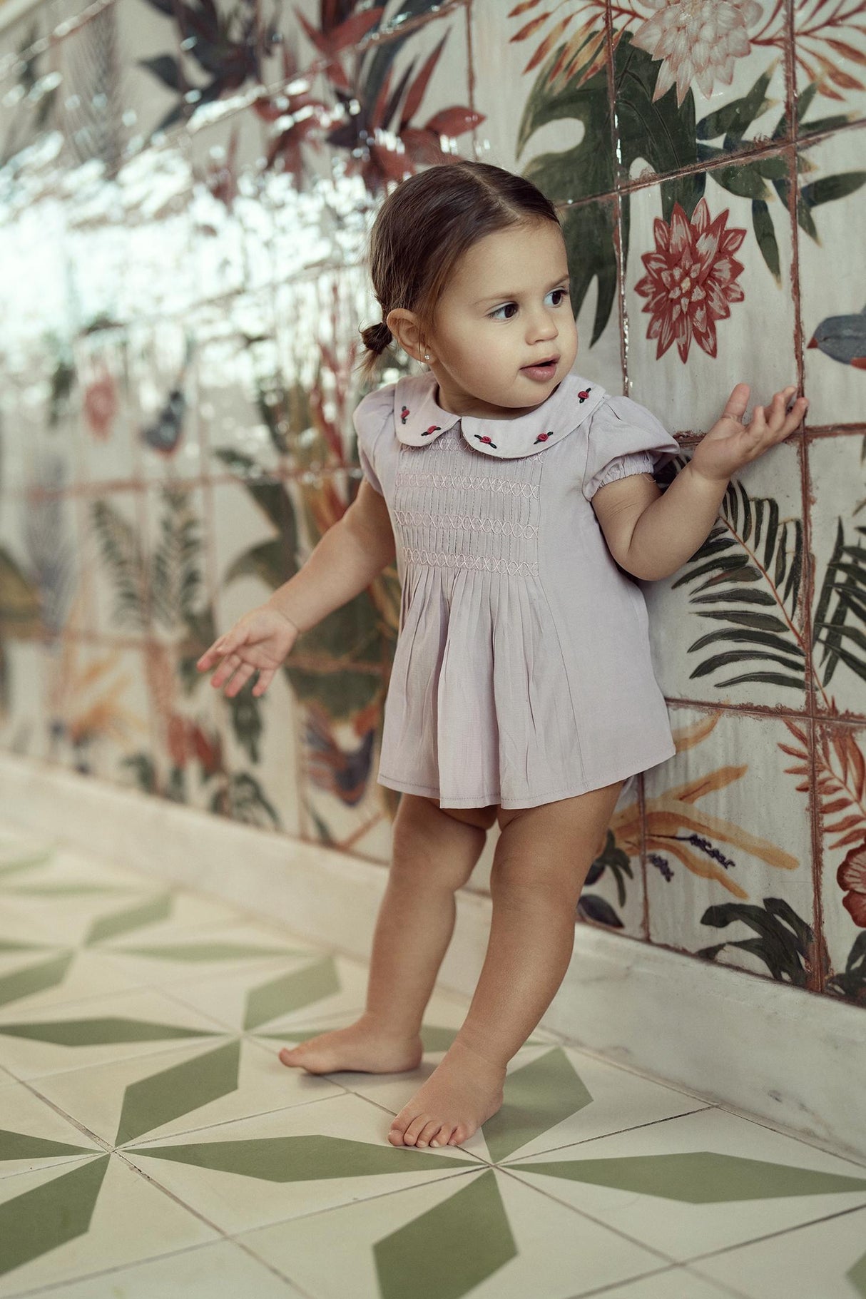 Charlotte & George Baby Girls Mini Pleat Outfit - SB5CP7147E Charlotte & George Baby Girls Mini Pleat Outfit - SB5CP7147E