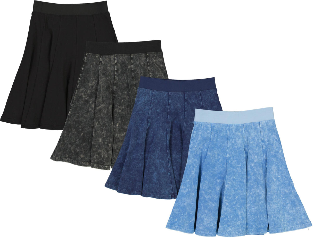 Cabana Girls Teens Elastic Waist Panel Knee Skirt - C-26355 Cabana Girls Teens Elastic Waist Panel Knee Skirt - C-26355