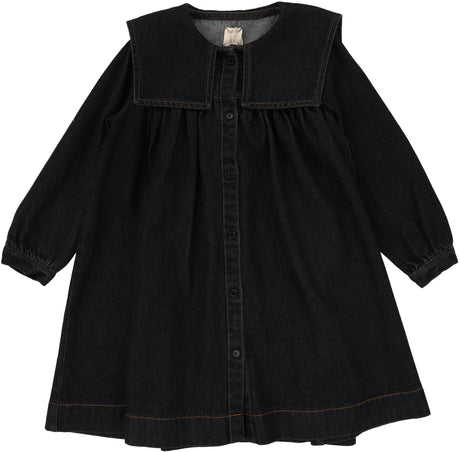 Analogie by Lil Legs Denim Collection Girls Denim Pleated Sailor Dress - PSD Analogie by Lil Legs Denim Collection Girls Denim Pleated Sailor Dress - PSD