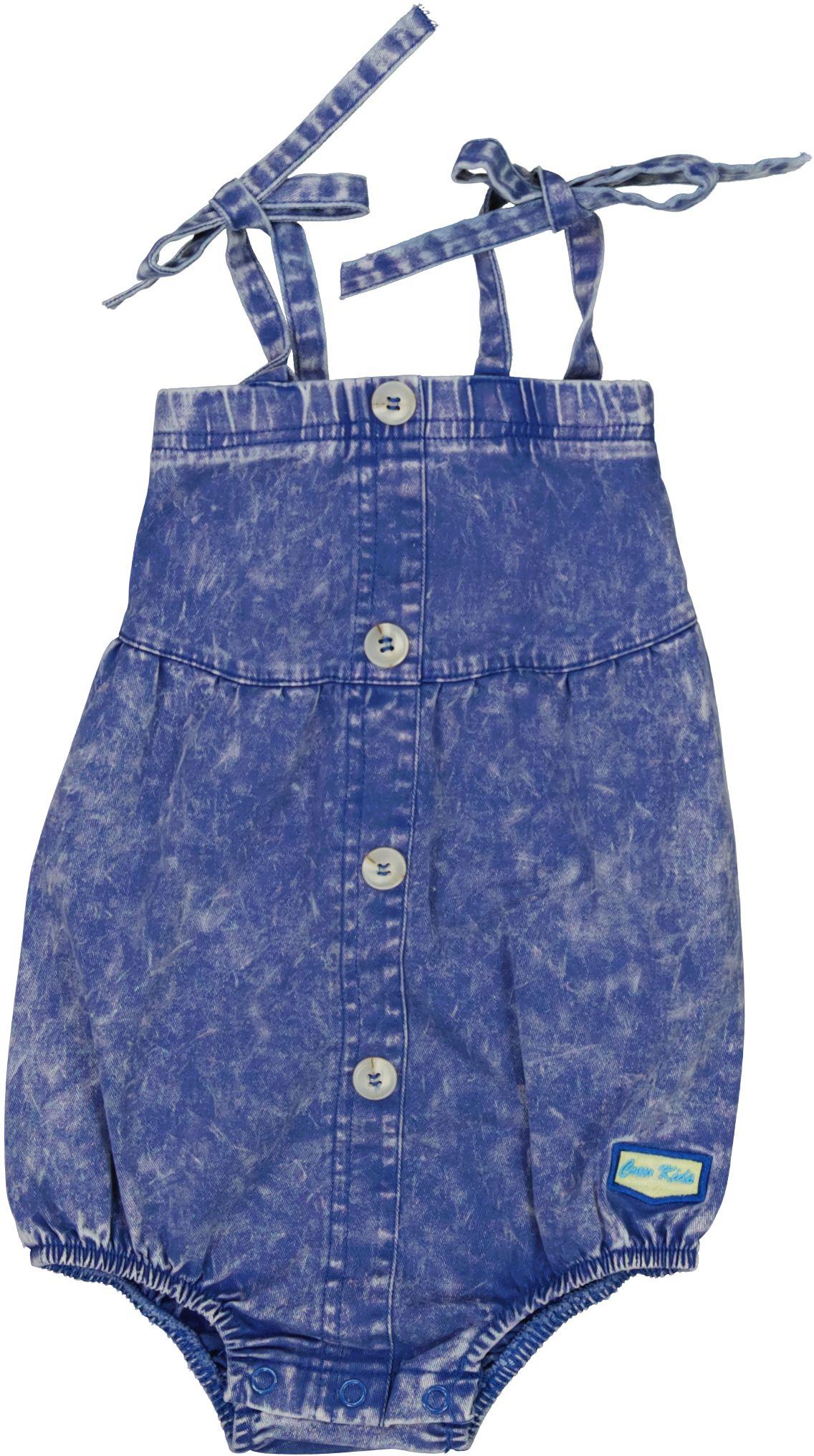 Crew Kids Baby Girls Denim Wash Romper - AL2932 Crew Kids Baby Girls Denim Wash Romper - AL2932